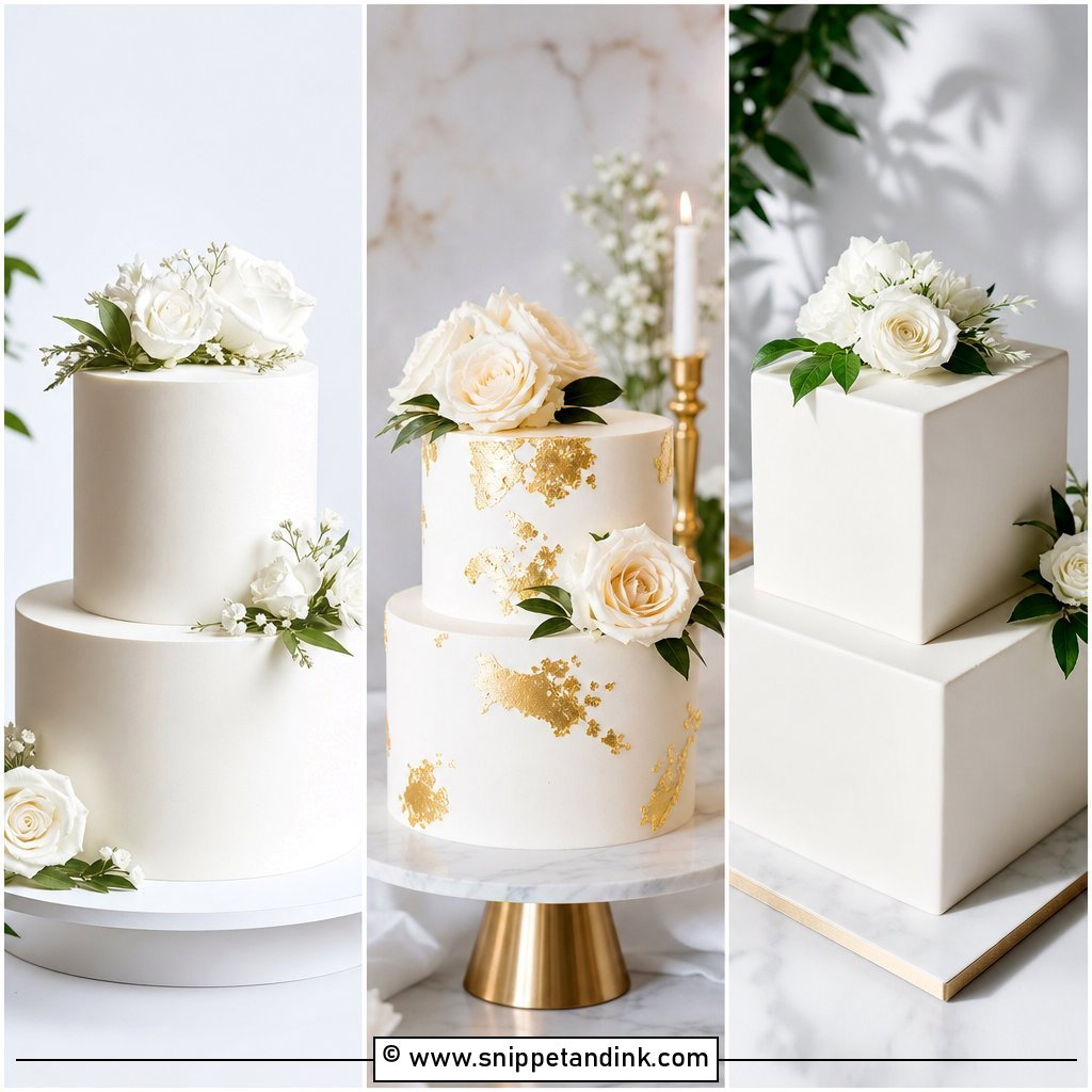 20 Simple Elegant 2 Tier Wedding Cakes for Chic Receptions
