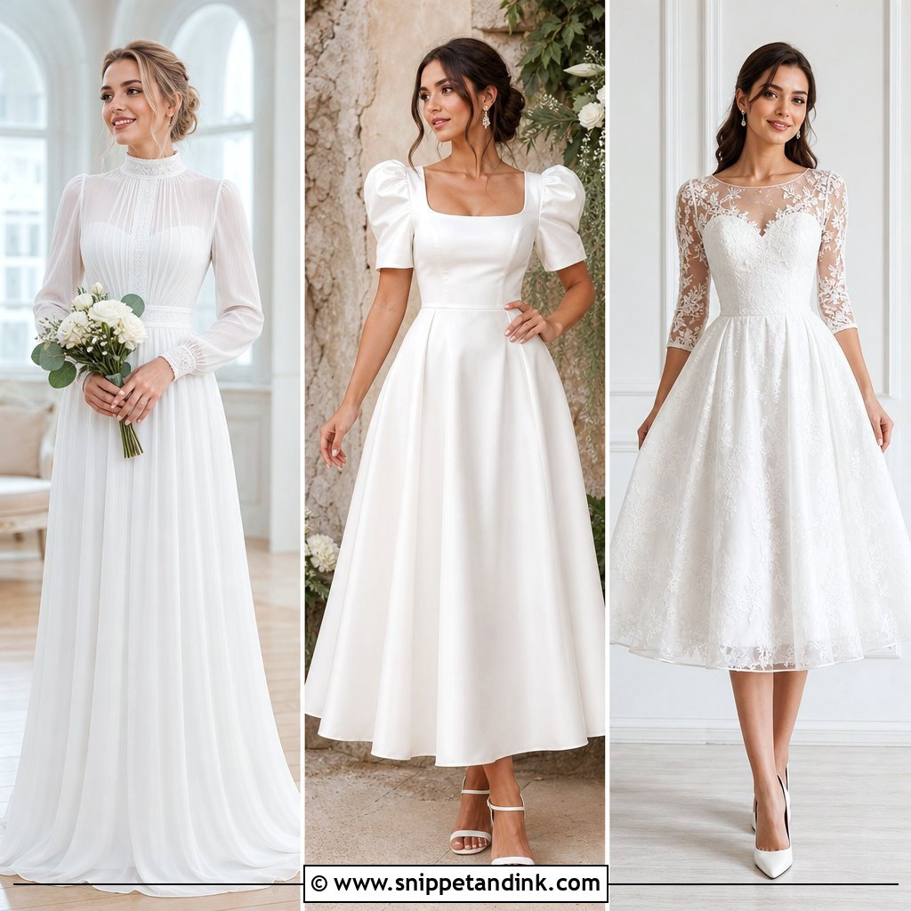 20 Simple Elegant Wedding Dress with Sleeves for Timeless Brides