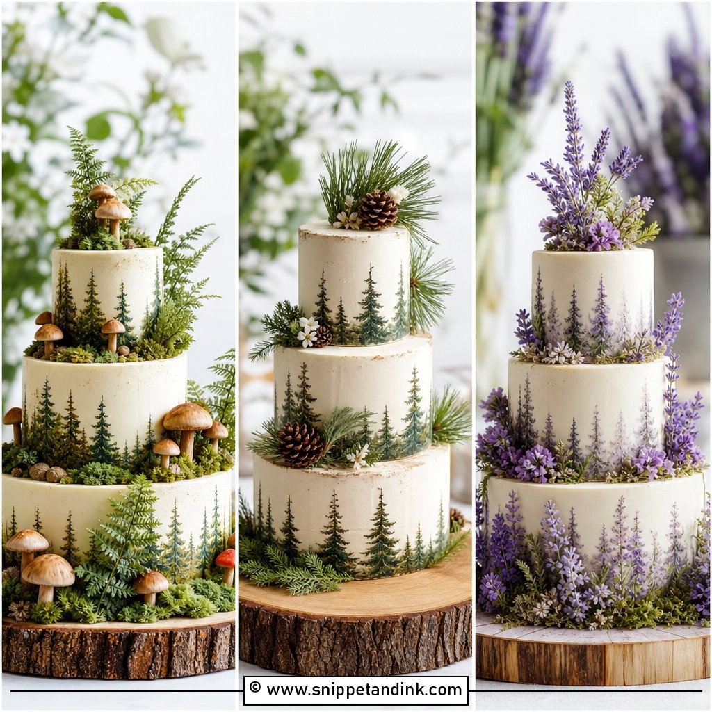 20 Simple Forest Wedding Cake Ideas Enchanted Rustic Inspo