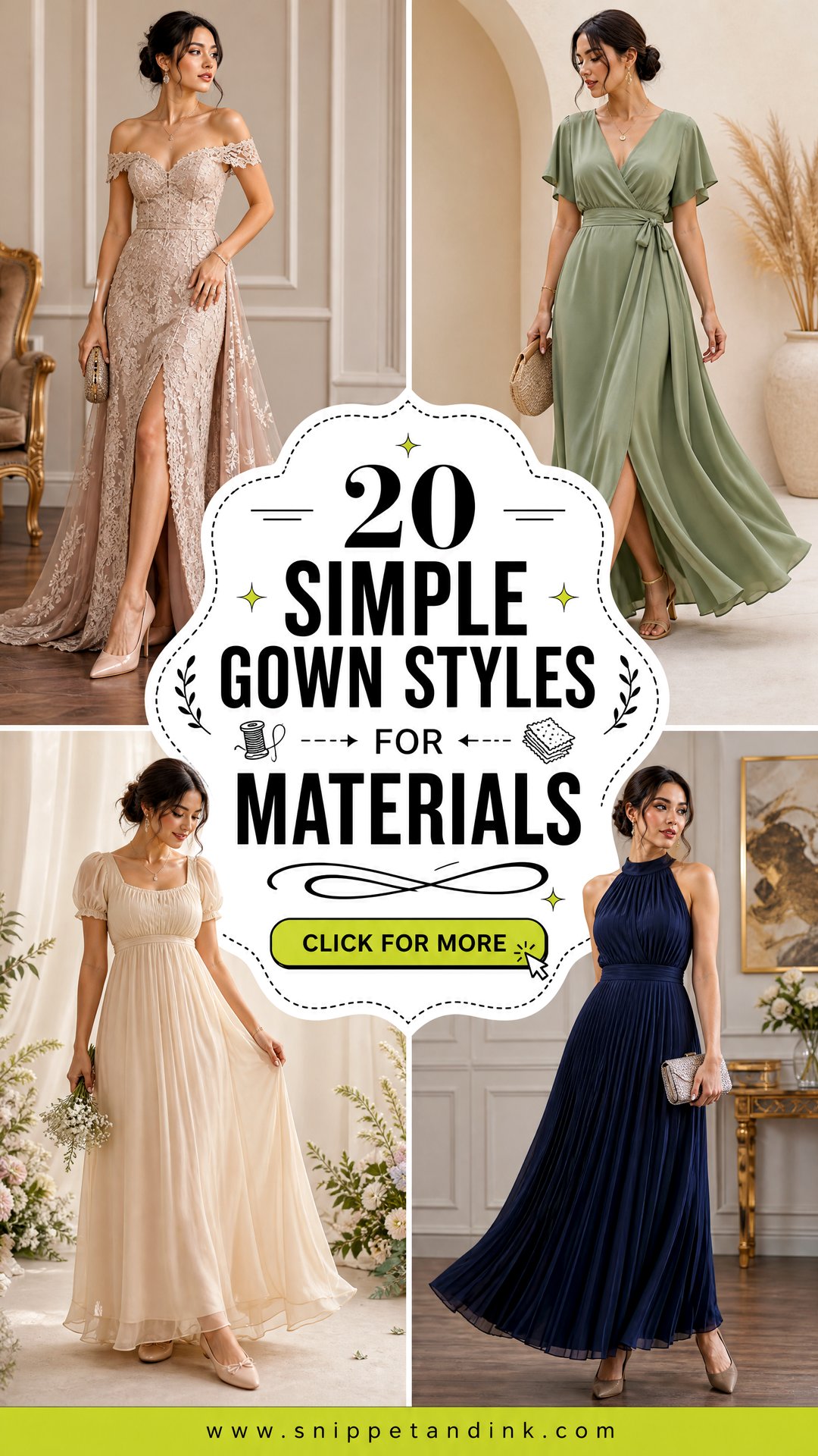 20 Simple Gown Styles for Materials Creative Looks to Try - 20 Simple Gown Styles for Materials: Creative Looks to Try