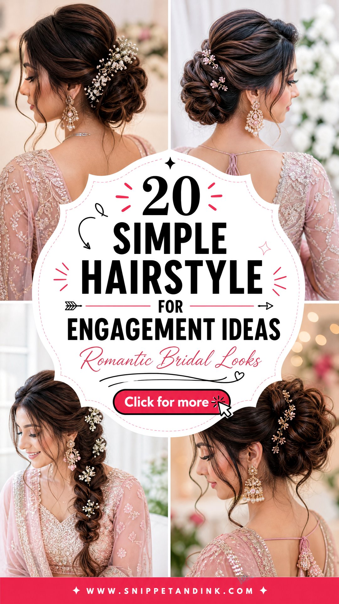 20 Simple Hairstyle for Engagement Ideas Romantic Looks - 20 Simple Hairstyle for Engagement Ideas: Romantic Looks