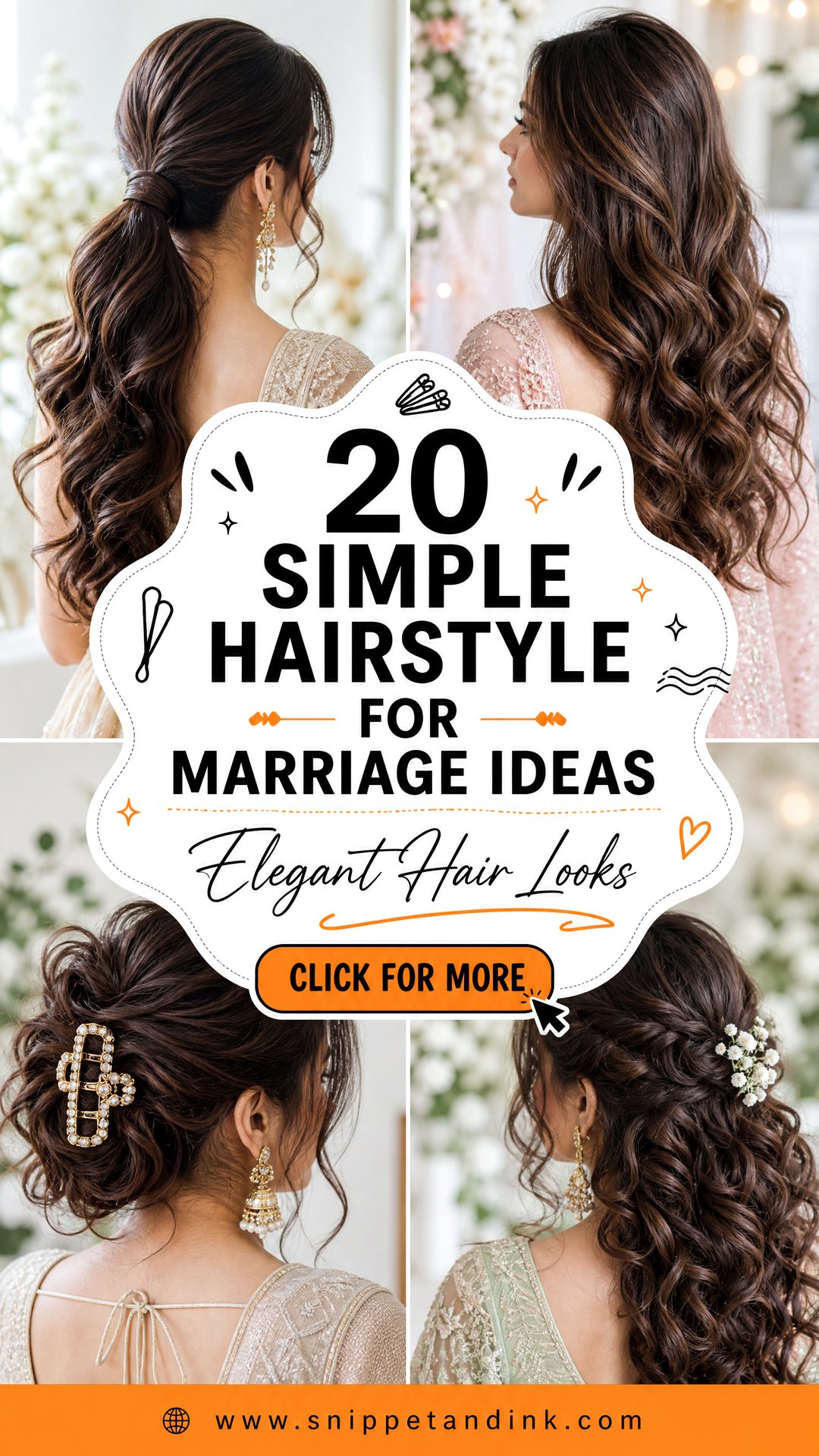 20 Simple Hairstyle for Marriage Ideas Elegant Looks - 20 Simple Hairstyle for Marriage Ideas: Elegant Looks