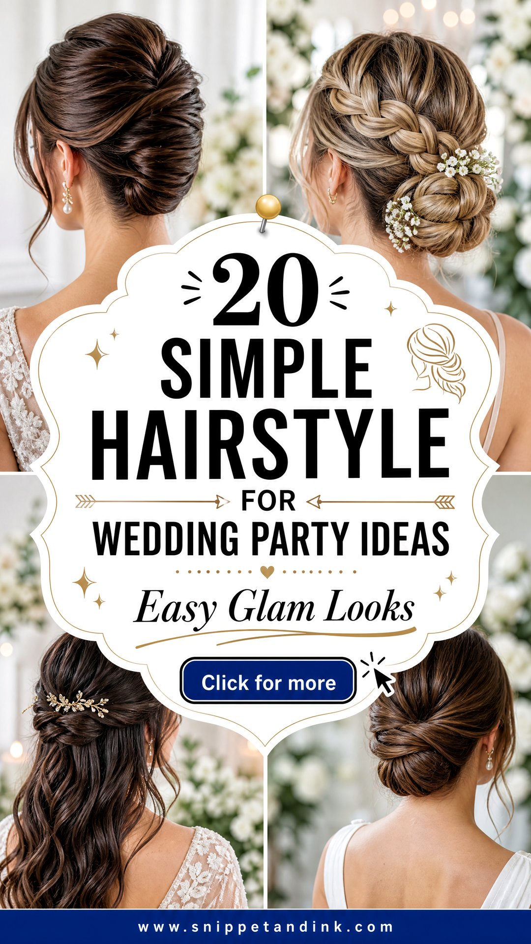 20 Simple Hairstyle for Wedding Party Ideas Easy Glam - 20 Simple Hairstyle for Wedding Party Ideas: Easy Glam