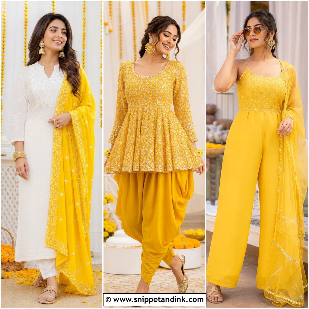 20 Simple Haldi Ceremony Outfit for Sister Ideas: Bright Picks