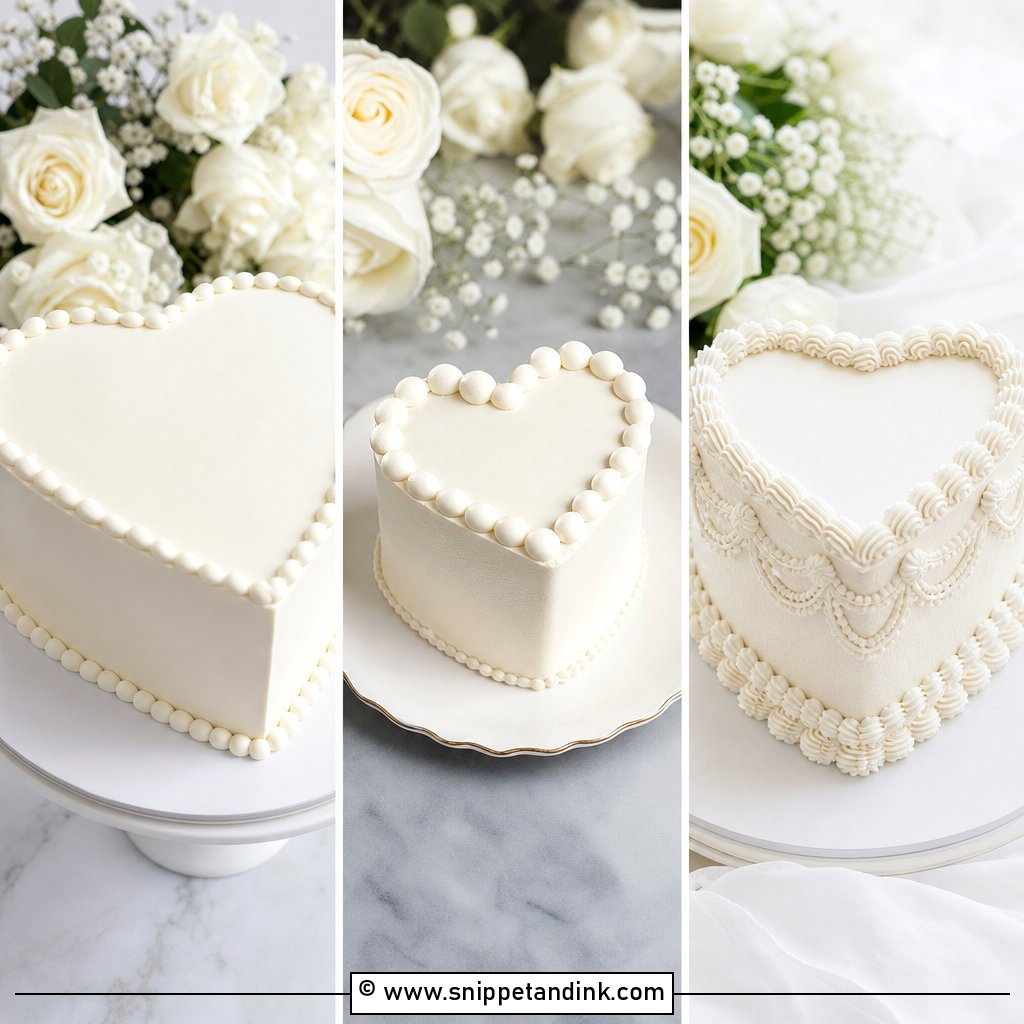 20 Simple Heart Shaped Wedding Cake Ideas Sweet Inspo