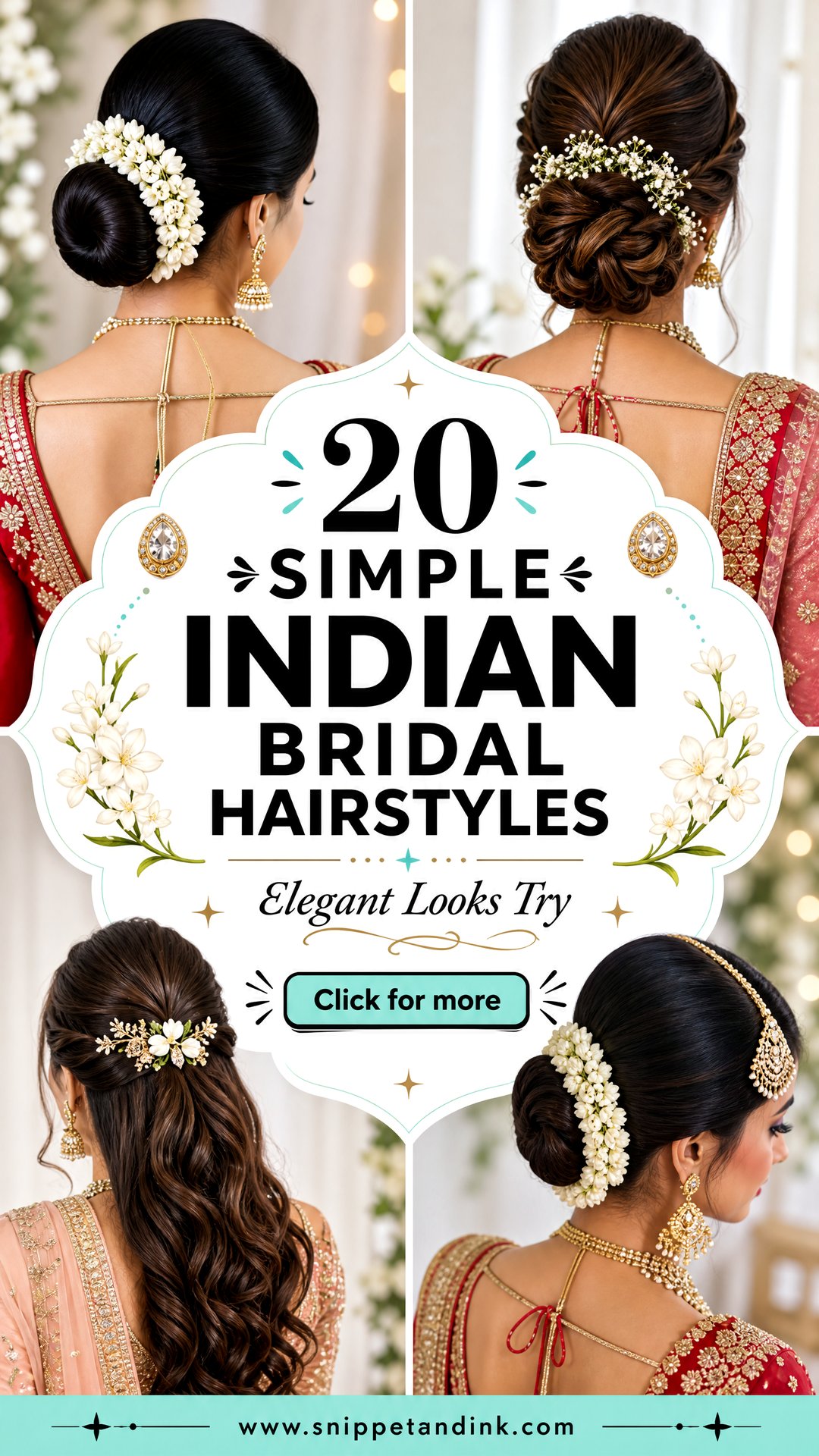 20 Simple Indian Bridal Hairstyles Elegant Looks to Try - 20 Simple Indian Bridal Hairstyles: Elegant Looks to Try