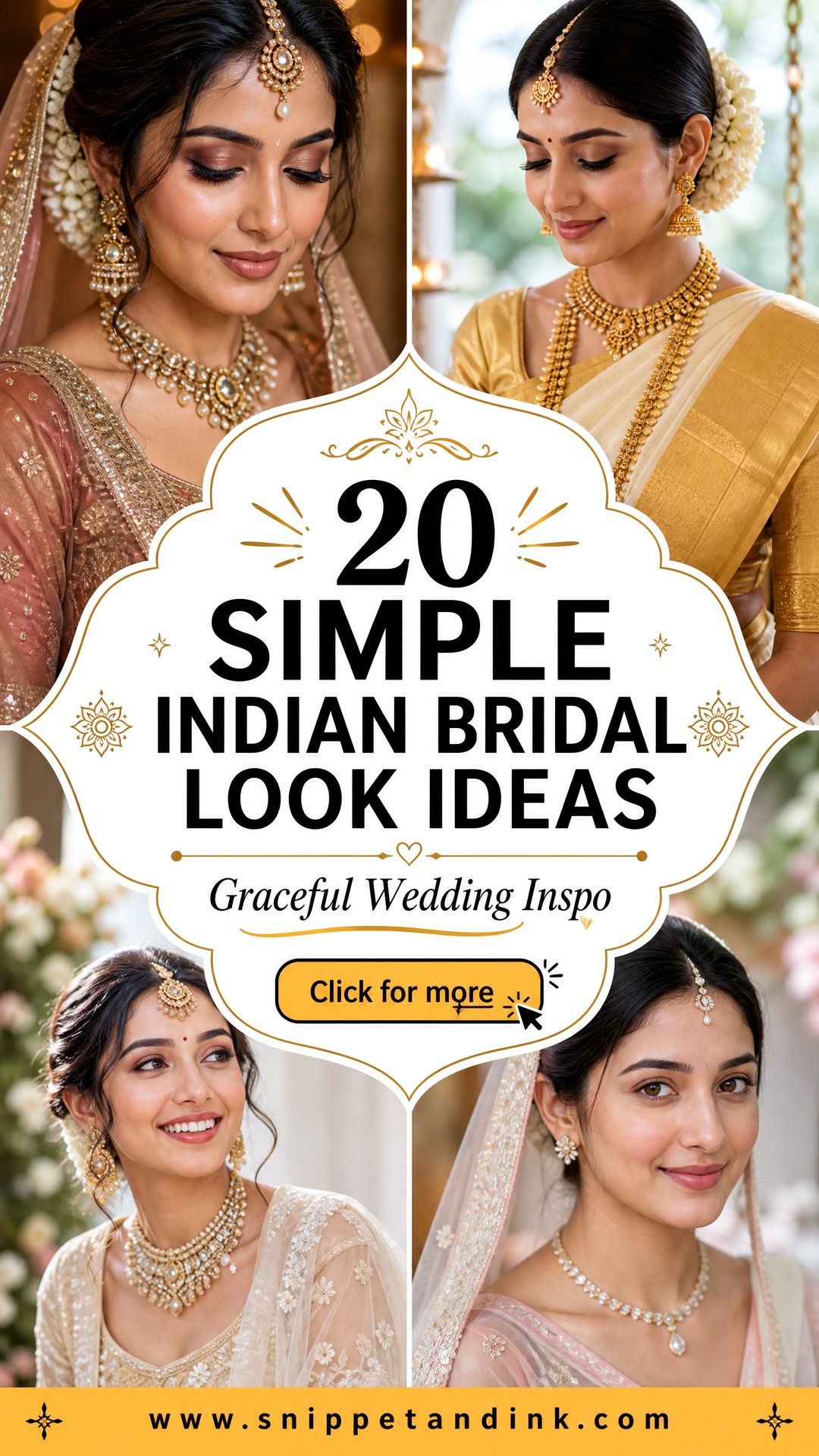 20 Simple Indian Bridal Look Ideas Graceful Wedding Inspo - 20 Simple Indian Bridal Look Ideas: Graceful Wedding Inspo