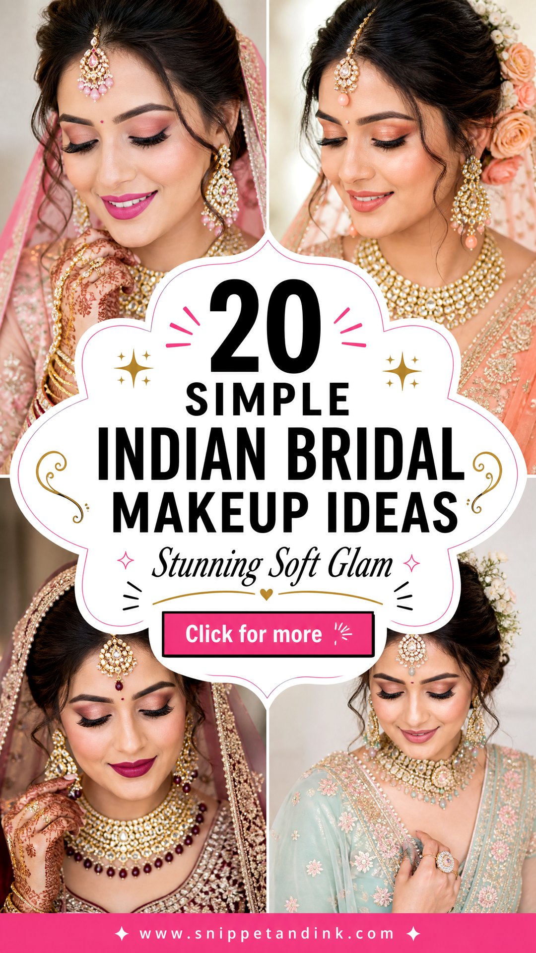 20 Simple Indian Bridal Makeup Ideas Stunning Soft Glam - 20 Simple Indian Bridal Makeup Ideas: Stunning Soft Glam