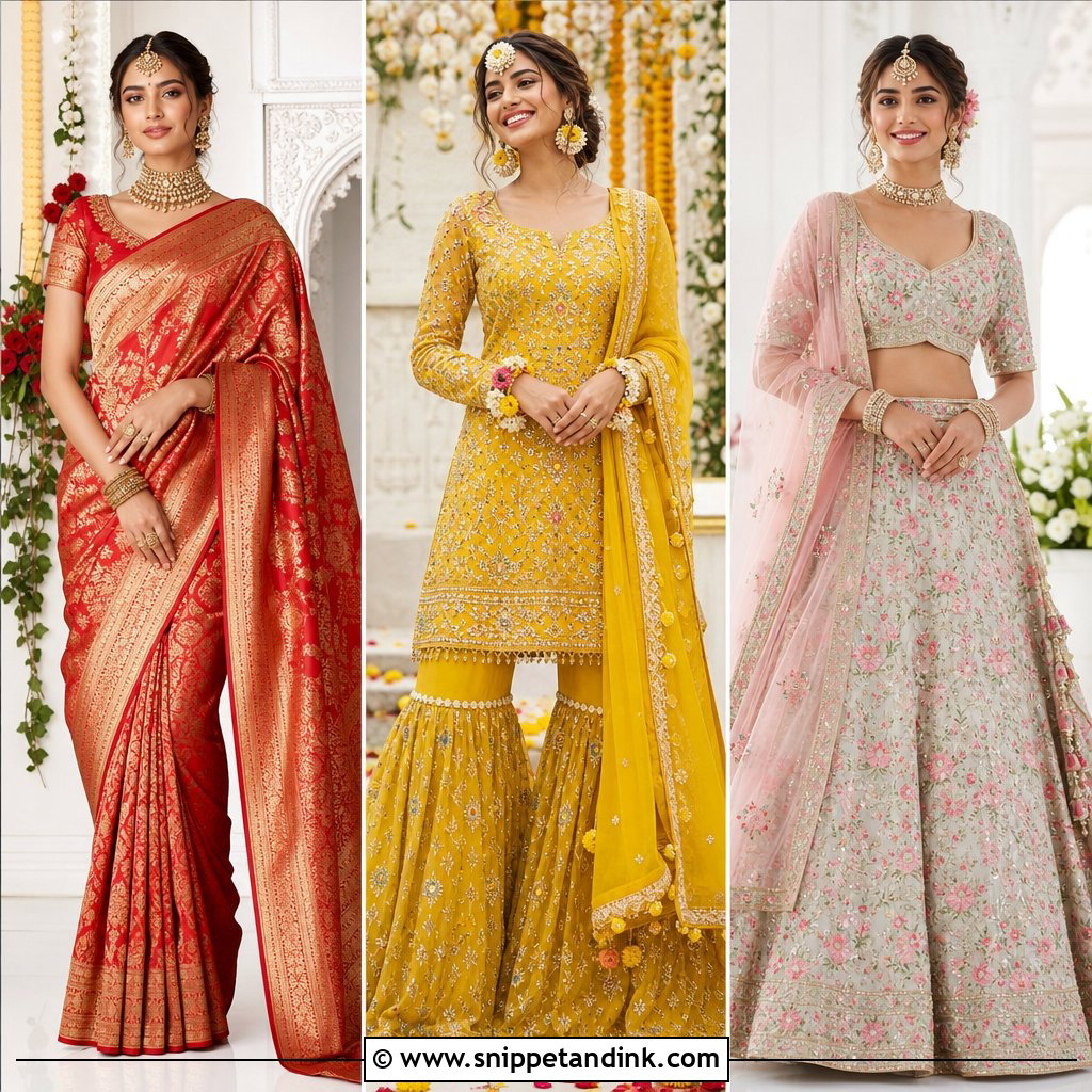 20 Simple Indian Bridal Outfit Ideas for a Timeless Bridal Look
