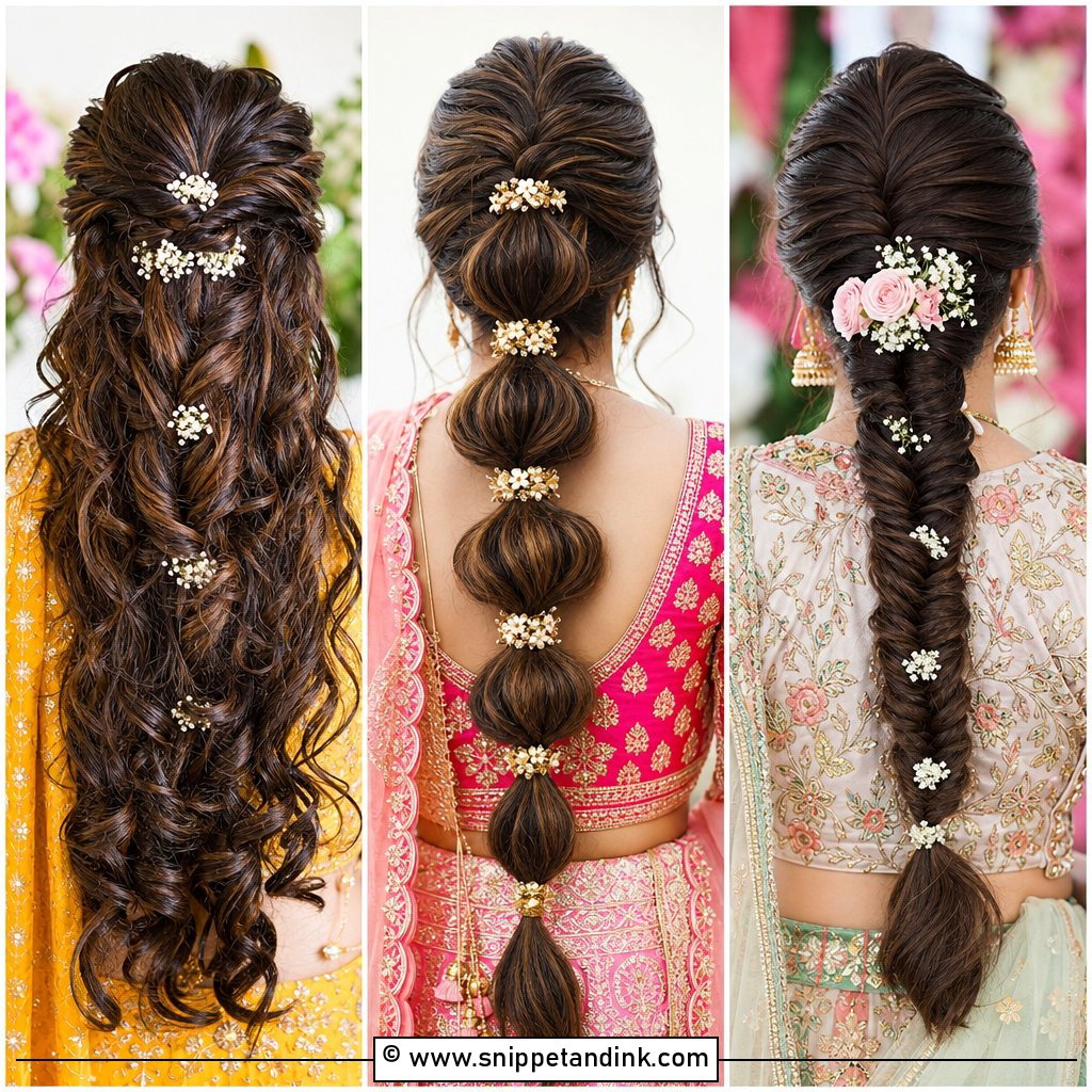 20 Simple Indian Wedding Hairstyles for Graceful Brides