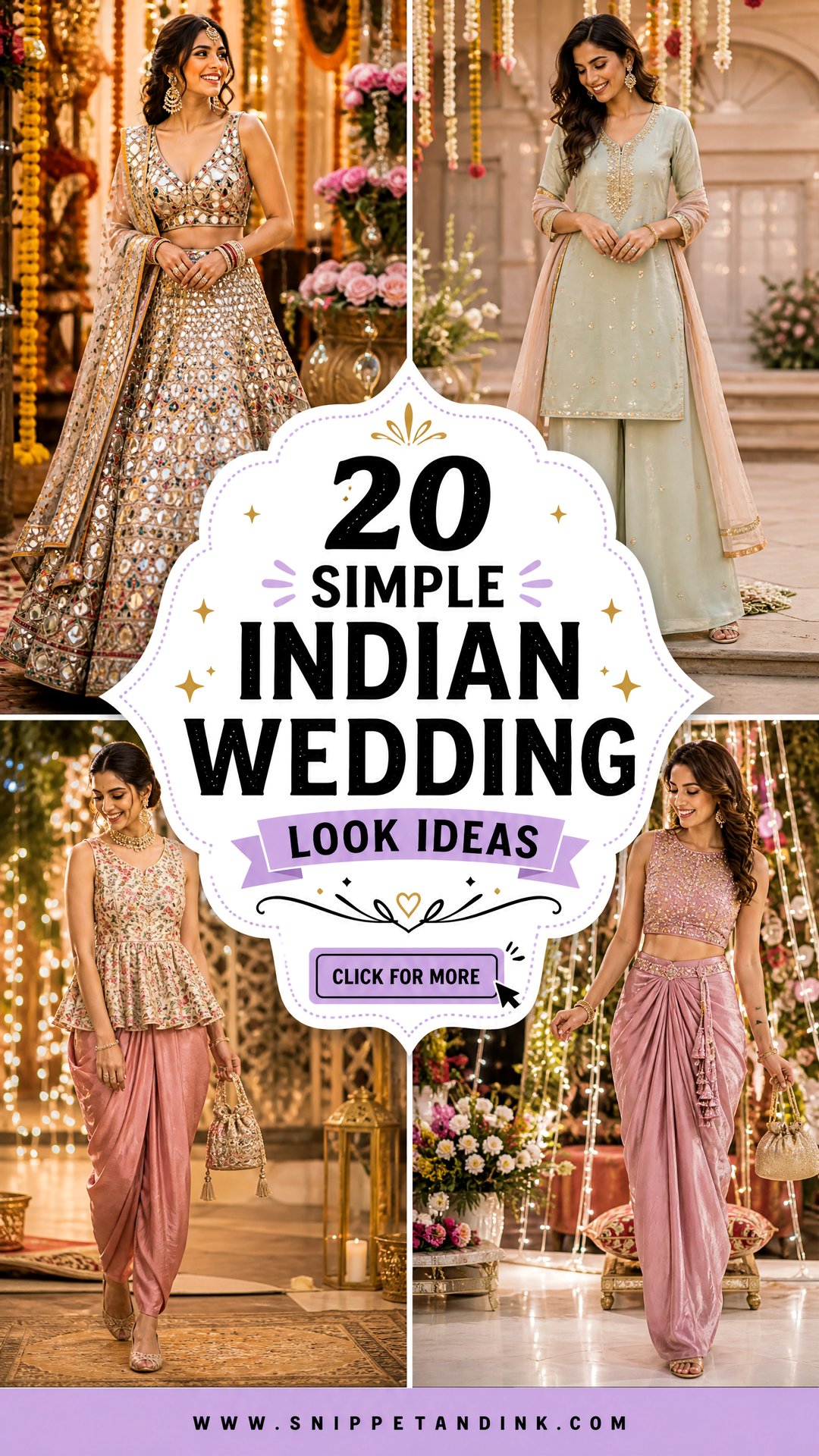20 Simple Indian Wedding Look Ideas for Every Wedding Event - 20 Simple Indian Wedding Look Ideas for Every Wedding Event