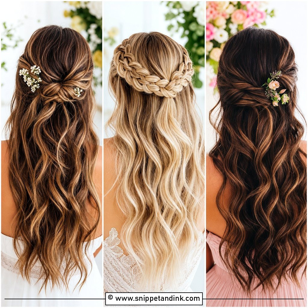 20 Simple Long Hair Wedding Hairstyles Romantic Ideas