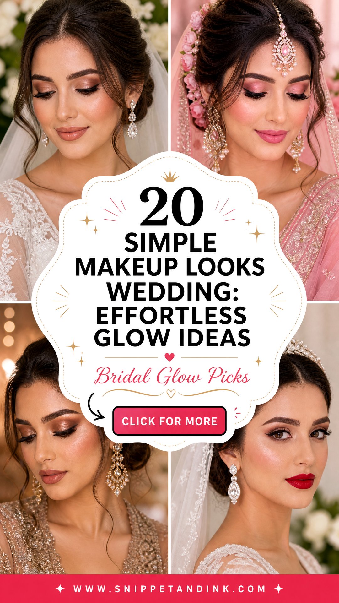 20 Simple Makeup Looks Wedding Effortless Glow Ideas For Brides - 20 Simple Makeup Looks Wedding: Effortless Glow Ideas For Brides