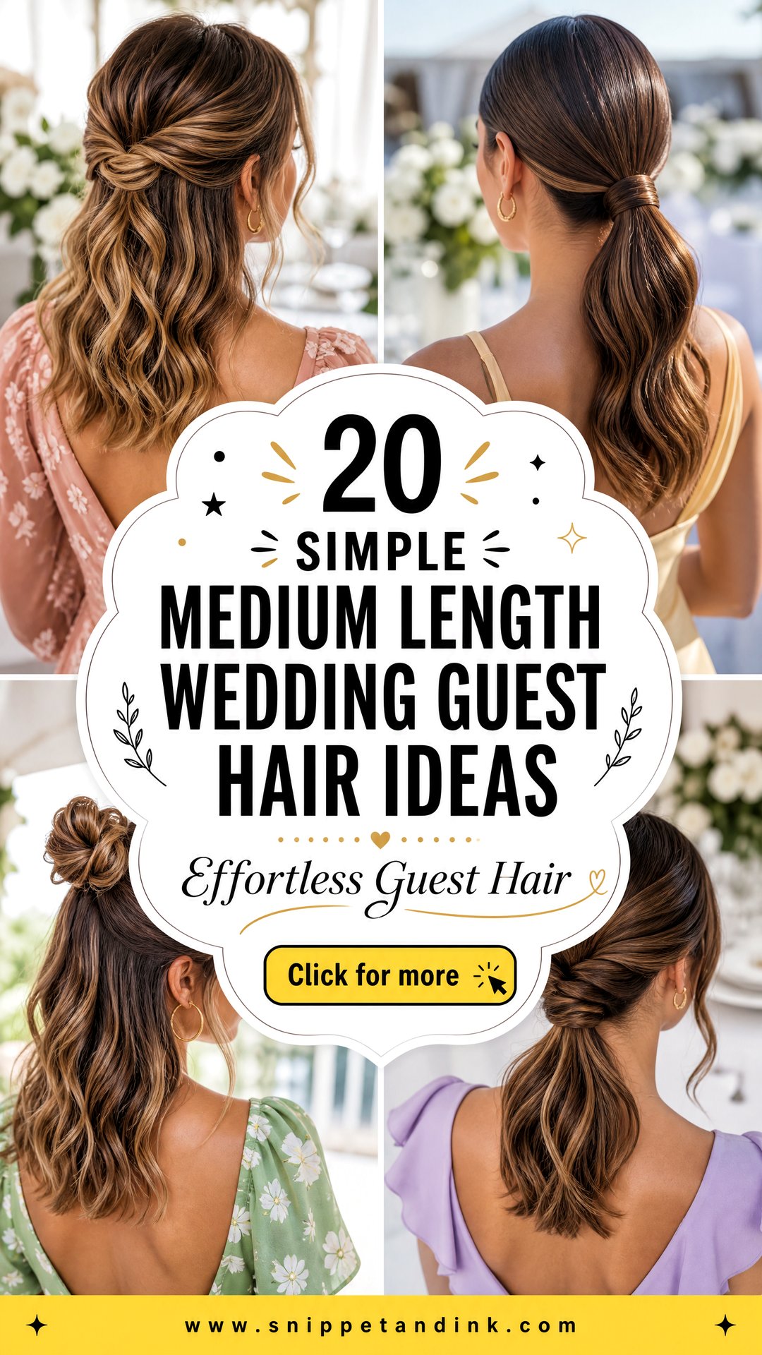 20 Simple Medium Length Wedding Guest Hair Ideas to Try - 20 Simple Medium Length Wedding Guest Hair Ideas to Try