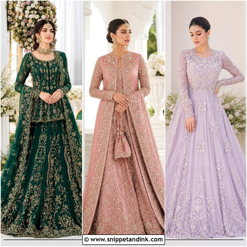 20 Simple Pakistani Bridal Dresses for Elegant Nikah Style