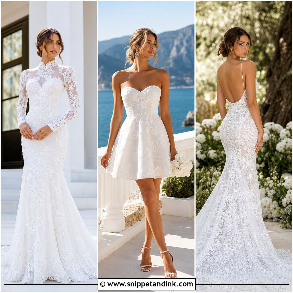 20 Simple Plain Wedding Dress Ideas for Understated Brides