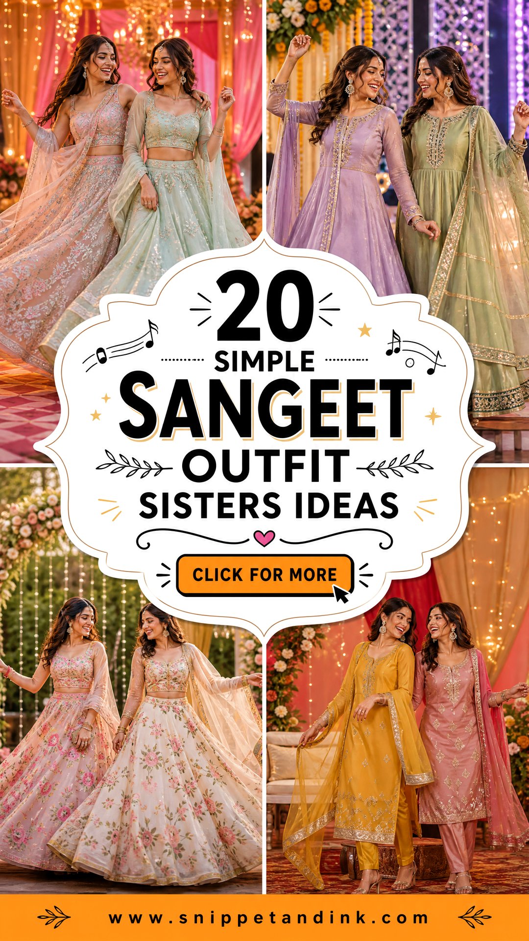 20 Simple Sangeet Outfit Sisters Ideas for a Joyful Night - 20 Simple Sangeet Outfit Sisters Ideas for a Joyful Night