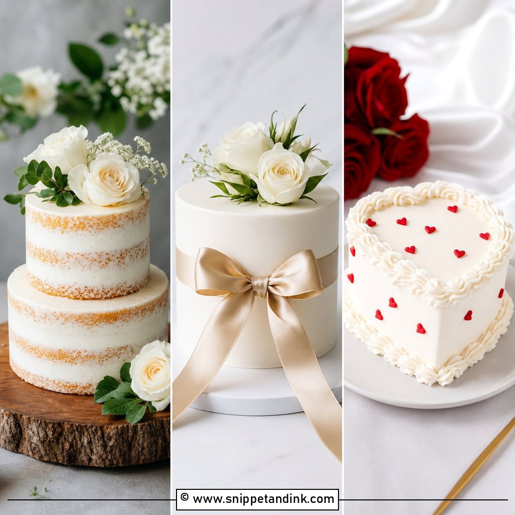 20 Simple Small One Tier Wedding Cake Ideas for Cozy Weddings