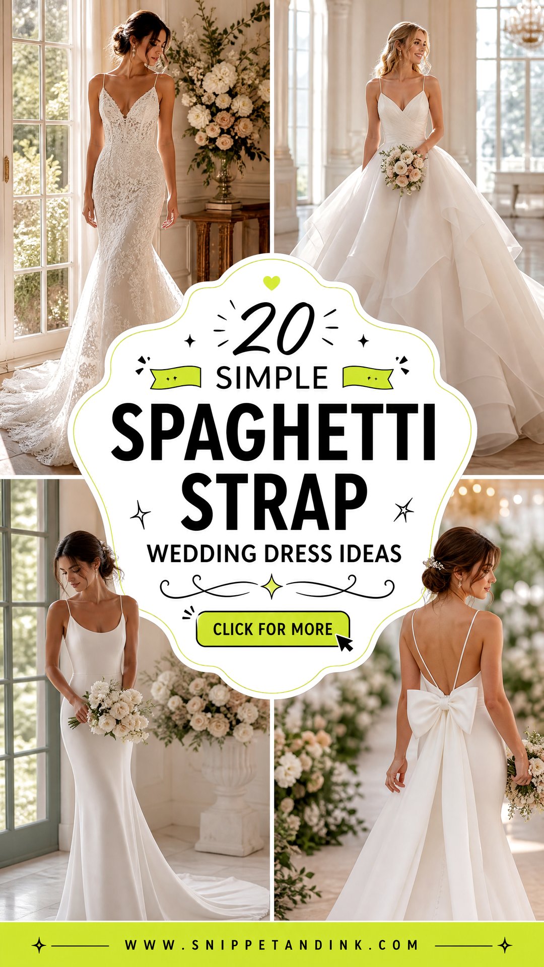 20 Simple Spaghetti Strap Wedding Dress Ideas Brides Love - 20 Simple Spaghetti Strap Wedding Dress Ideas Brides Love