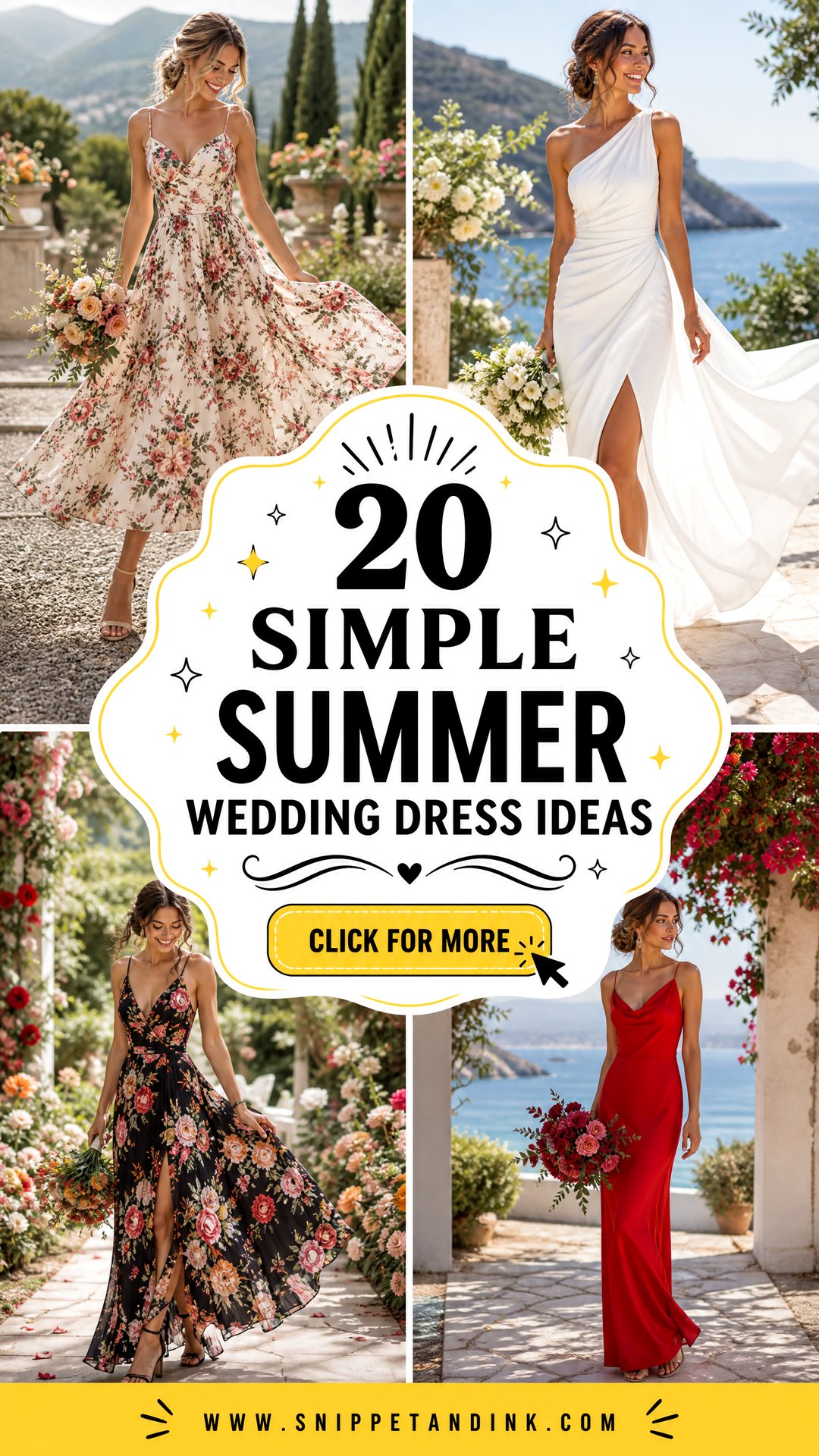 20 Simple Summer Wedding Dress Ideas for Breezy Brides - 20 Simple Summer Wedding Dress Ideas for Breezy Brides