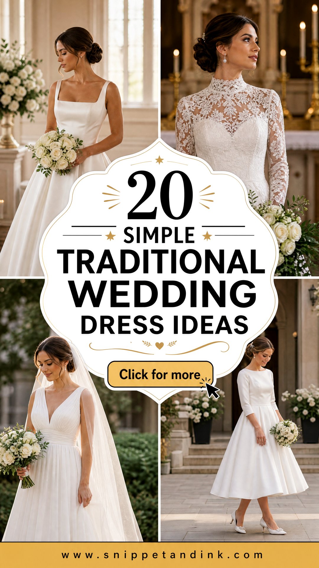 20 Simple Traditional Wedding Dress Ideas for Proud Brides - 20 Simple Traditional Wedding Dress Ideas for Proud Brides