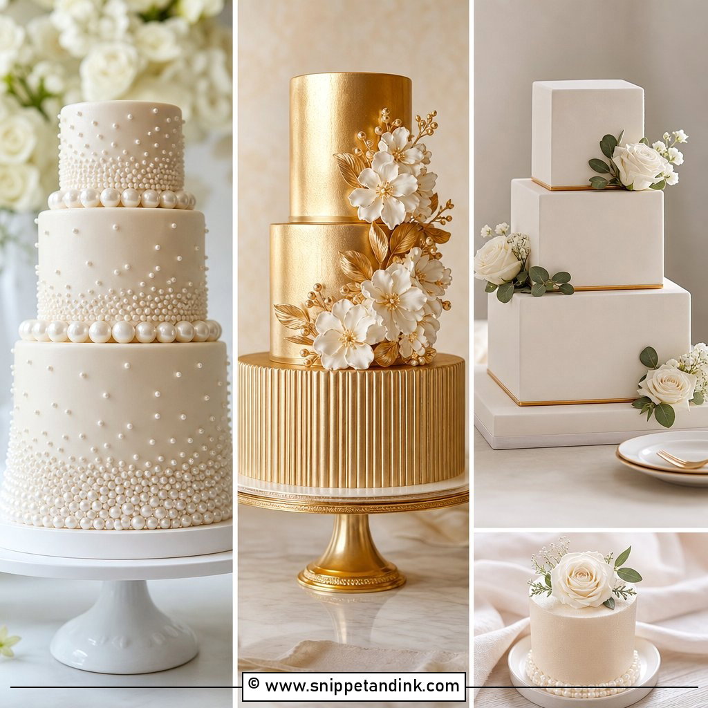 20 Simple Wedding Cake Designs for Timeless Style