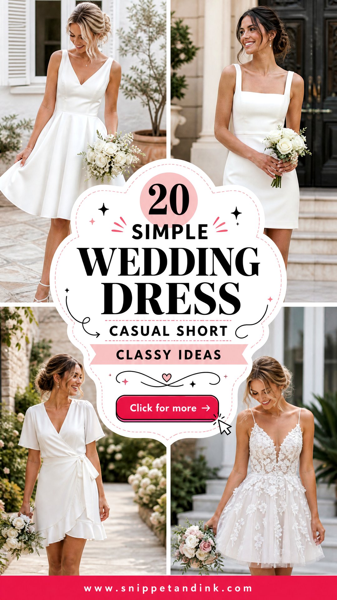 20 Simple Wedding Dress Casual Short Classy Ideas for Chic Brides - 20 Simple Wedding Dress Casual Short Classy Ideas for Chic Brides