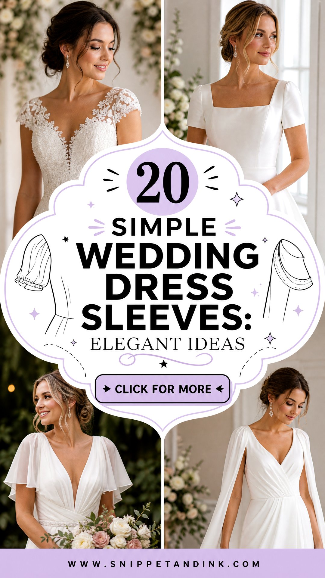 20 Simple Wedding Dress Sleeves Elegant Ideas for Every Season - 20 Simple Wedding Dress Sleeves: Elegant Ideas for Every Season