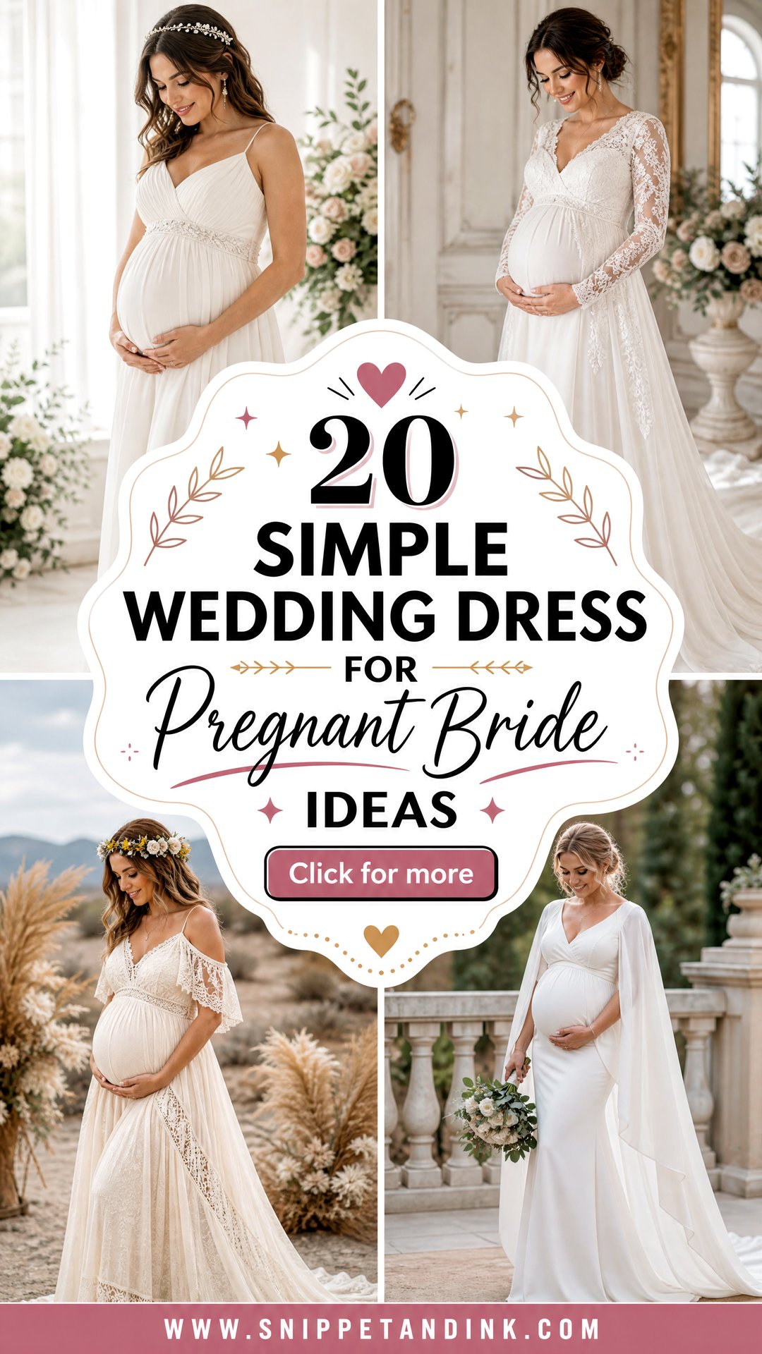 20 Simple Wedding Dress for Pregnant Bride Ideas for Modern Moms - 20 Simple Wedding Dress for Pregnant Bride Ideas for Modern Moms