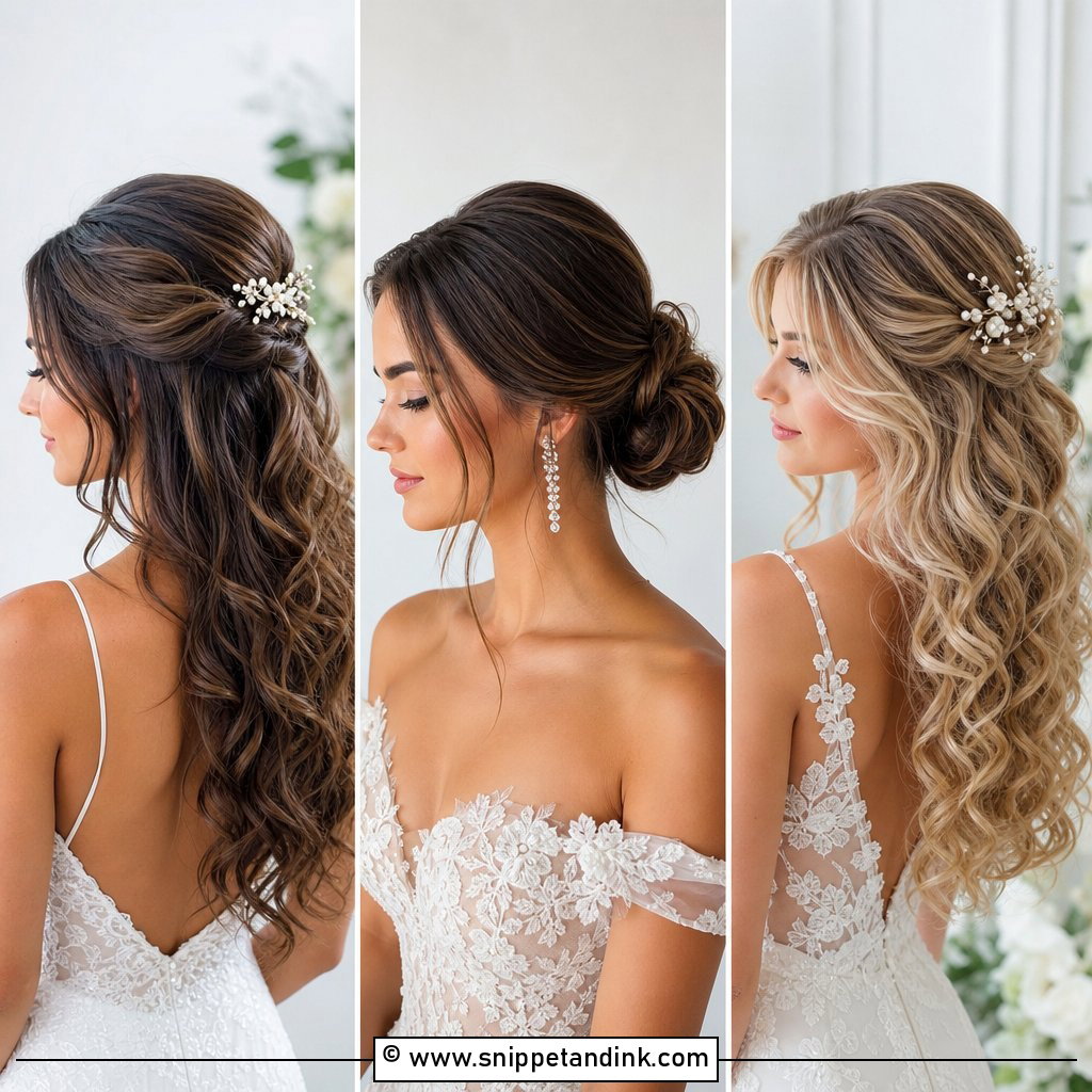 20 Simple Wedding Hairstyle Ideas for an Elegant Bridal Look