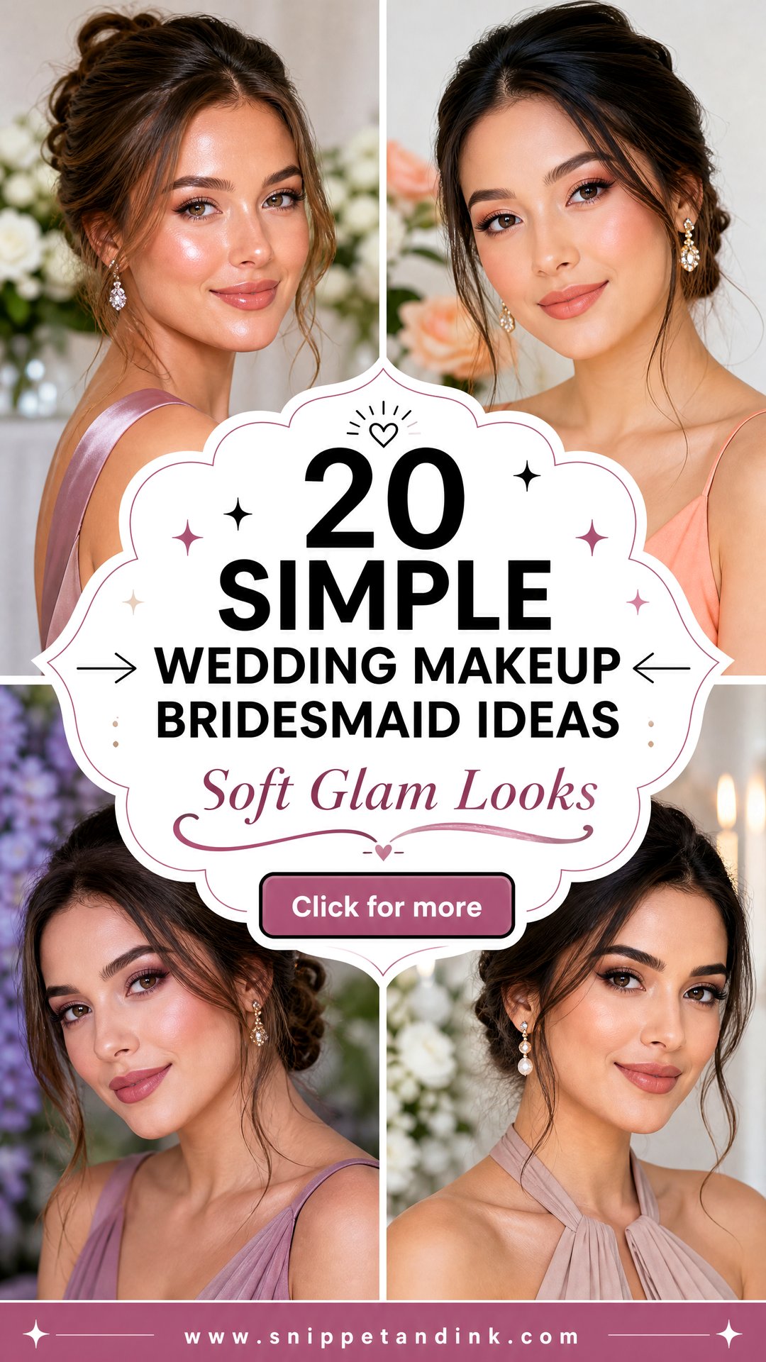 20 Simple Wedding Makeup Bridesmaid Ideas for Soft Glam - 20 Simple Wedding Makeup Bridesmaid Ideas for Soft Glam