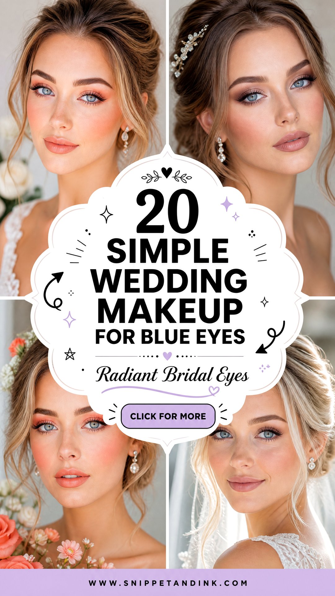 20 Simple Wedding Makeup for Blue Eyes to Look Radiant - 20 Simple Wedding Makeup for Blue Eyes to Look Radiant