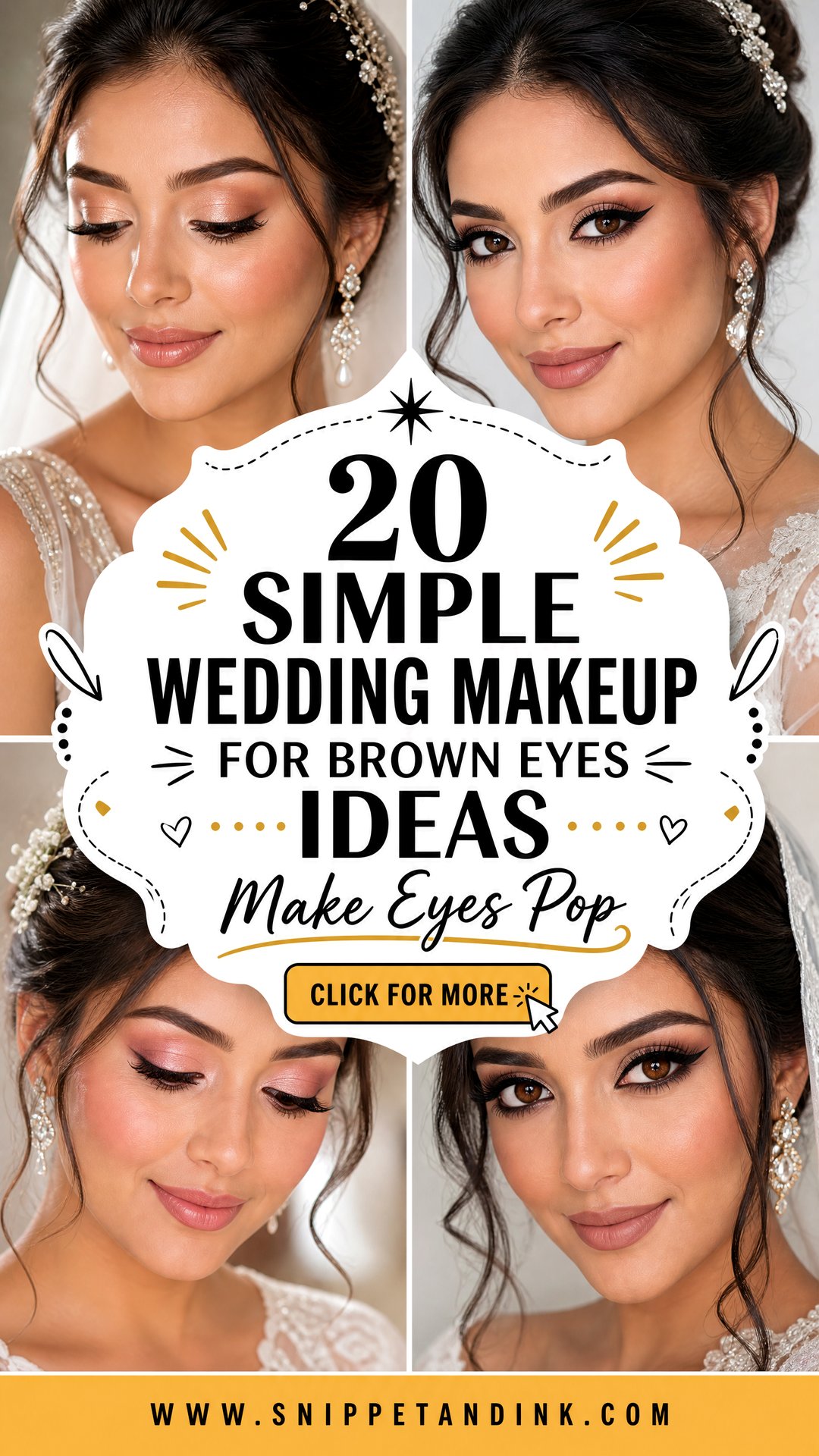 20 Simple Wedding Makeup for Brown Eyes to Make Them Pop - 20 Simple Wedding Makeup for Brown Eyes to Make Them Pop