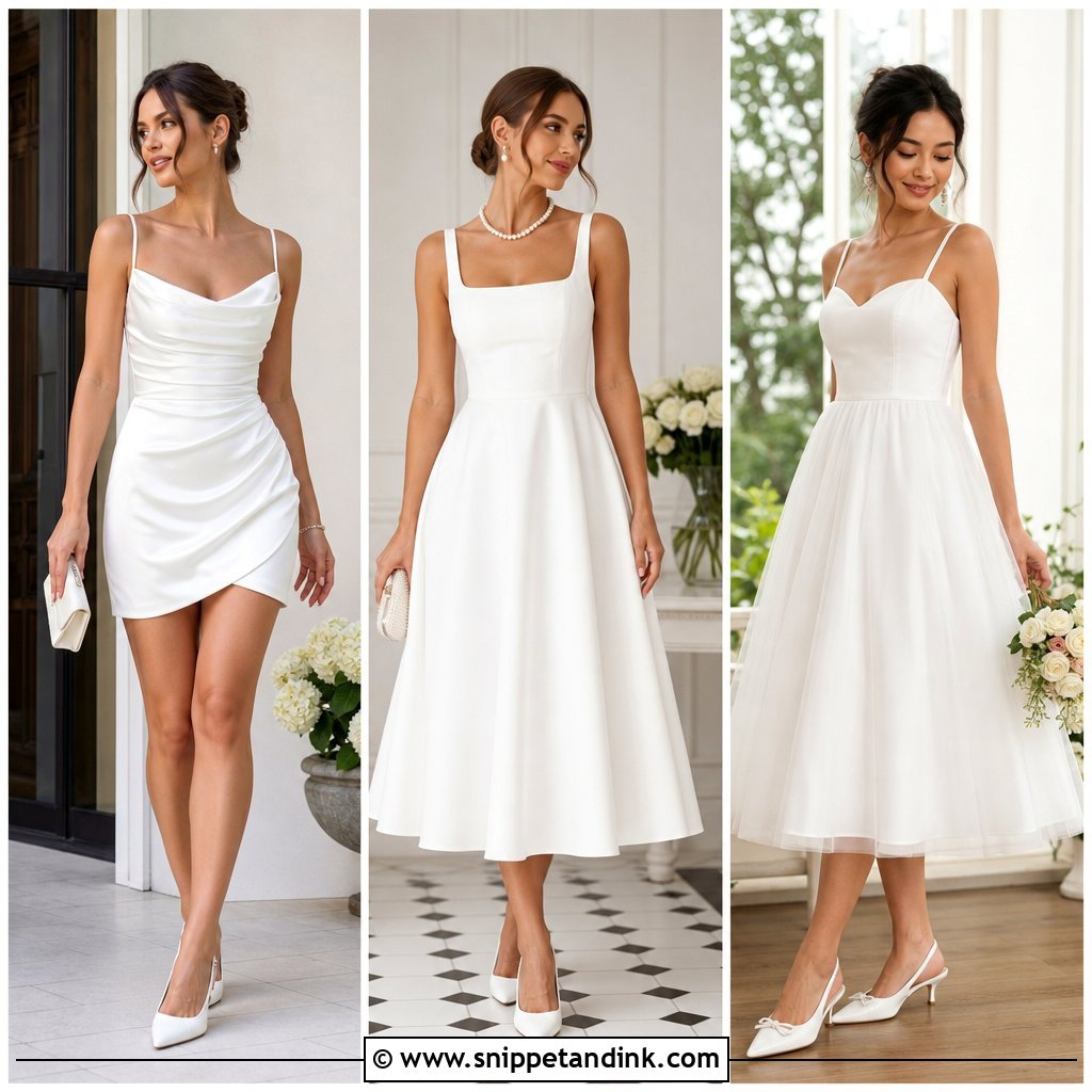 20 Simple White Dress for Civil Wedding Ideas for Chic Ceremonies