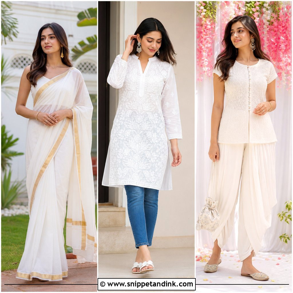 20 Simple White Indian Dress Ideas: Elegant Looks for Brides