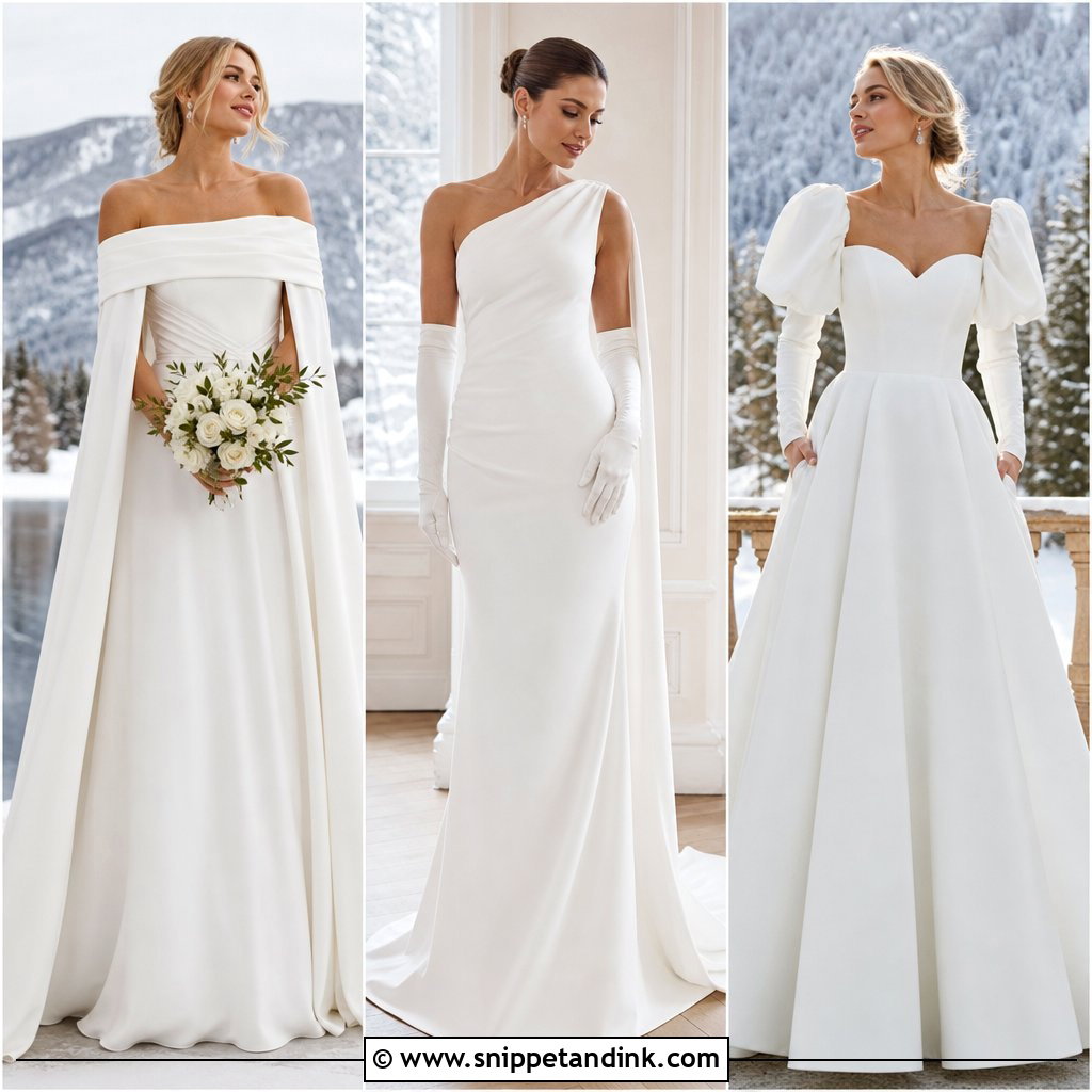 20 Simple Winter Wedding Dress Ideas for Cozy, Elegant Brides