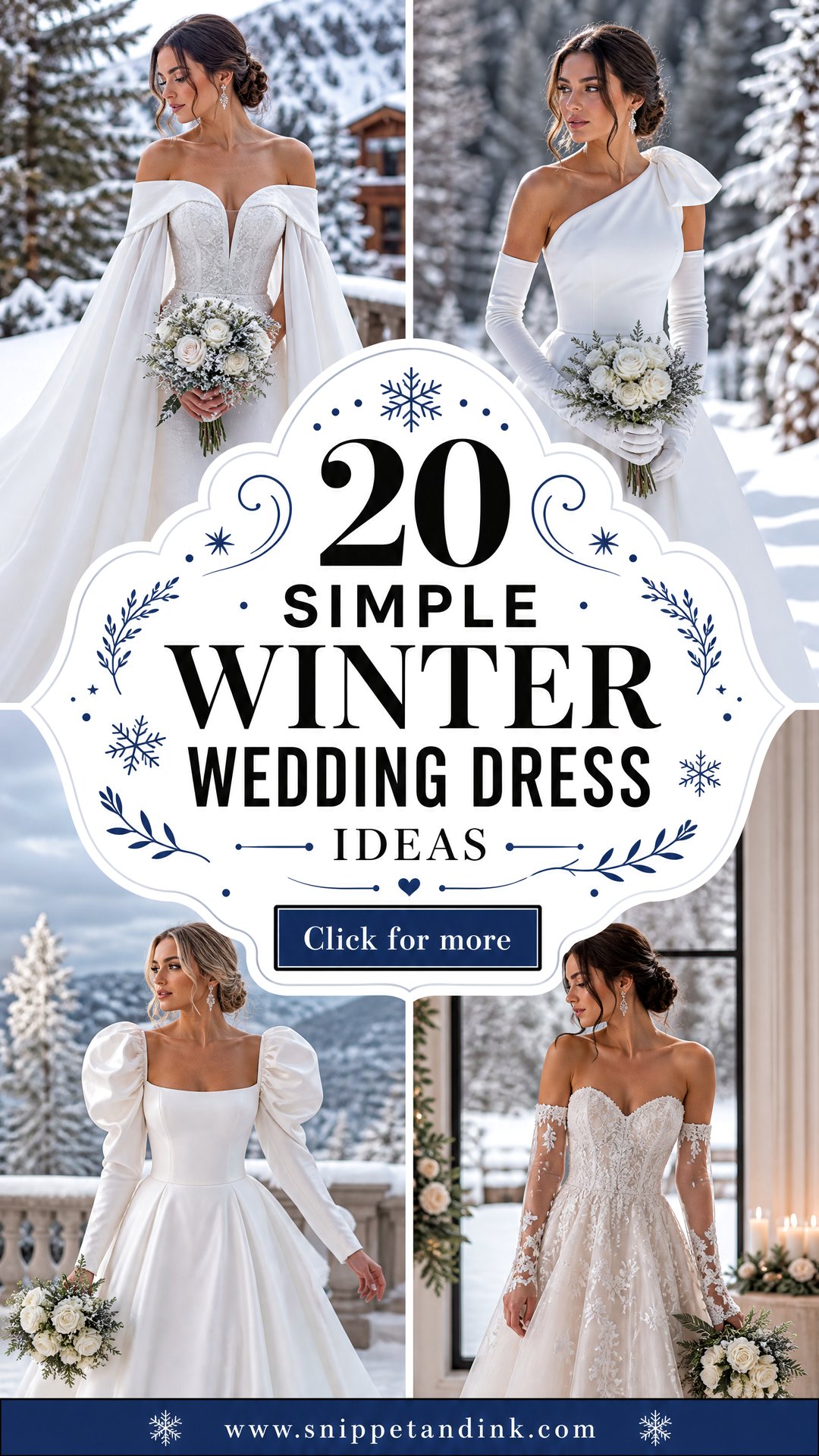 20 Simple Winter Wedding Dress Ideas for Cozy Elegant Brides - 20 Simple Winter Wedding Dress Ideas for Cozy, Elegant Brides