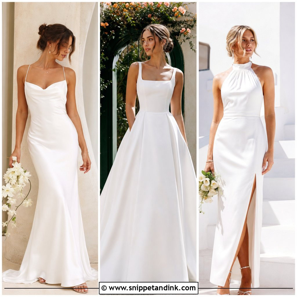20 Simplistic Wedding Dress Ideas for Modern Minimalists