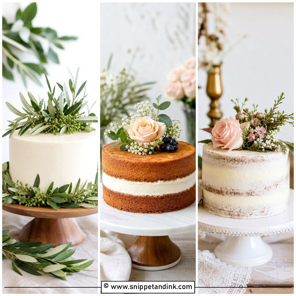 20 Single Layer Wedding Cake Ideas for Intimate Parties