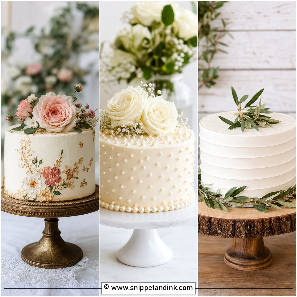 20 Single Tier Wedding Cake Ideas for Chic Couples Today