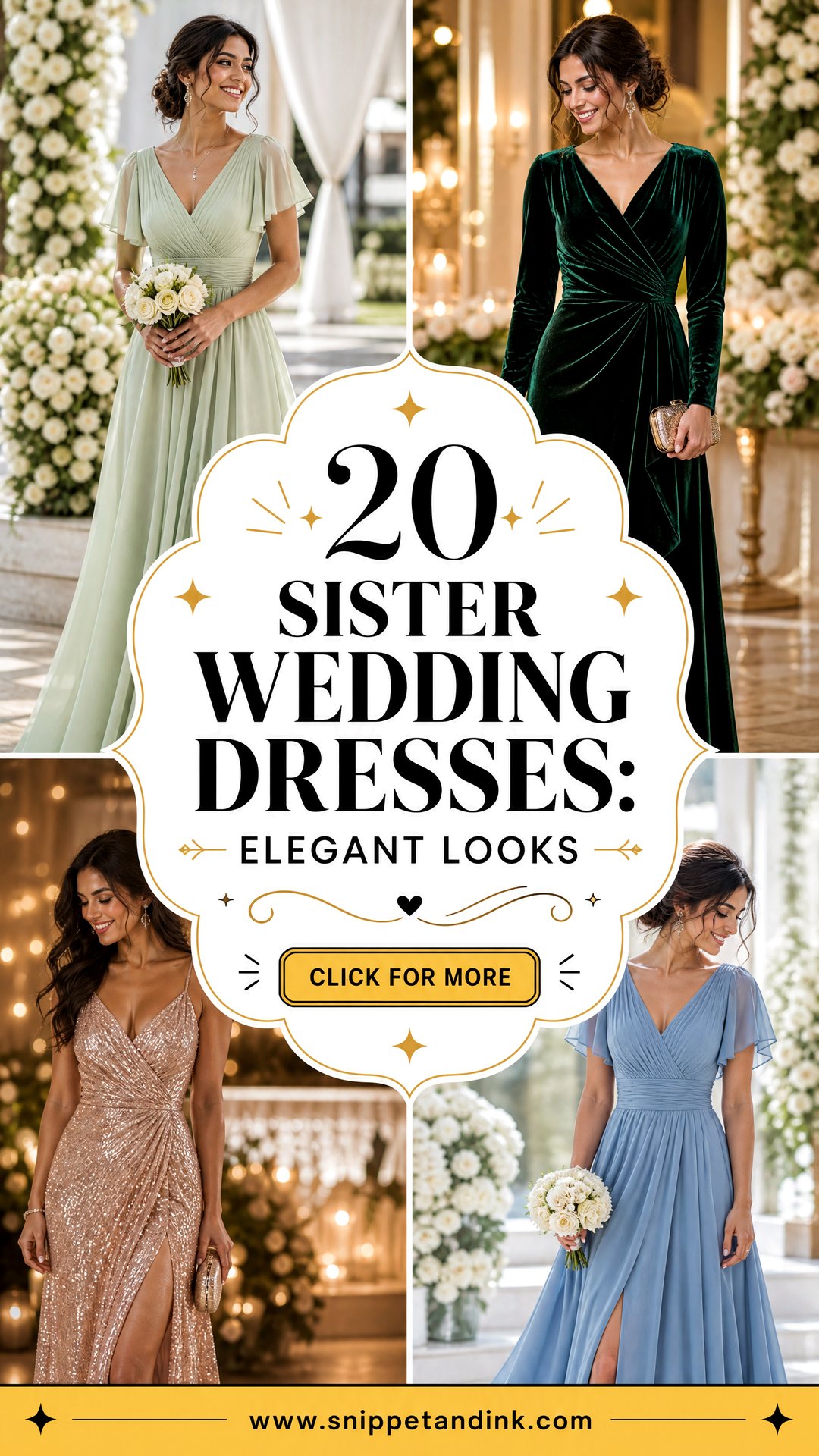 20 Sister Wedding Dresses Elegant Looks for the Big Day - 20 Sister Wedding Dresses: Elegant Looks for the Big Day