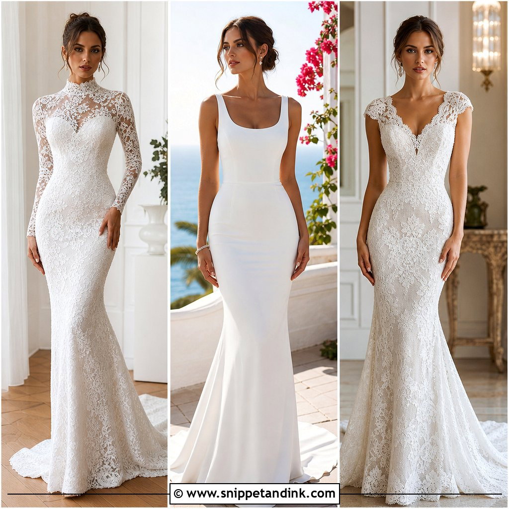 20 Skin Tight Wedding Dress Ideas for a Sleek Bridal Look
