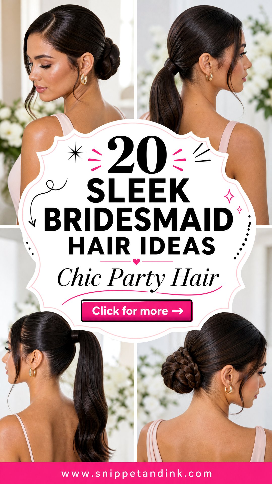 20 Sleek Bridesmaid Hair Ideas for a Chic Wedding Party - 20 Sleek Bridesmaid Hair Ideas for a Chic Wedding Party