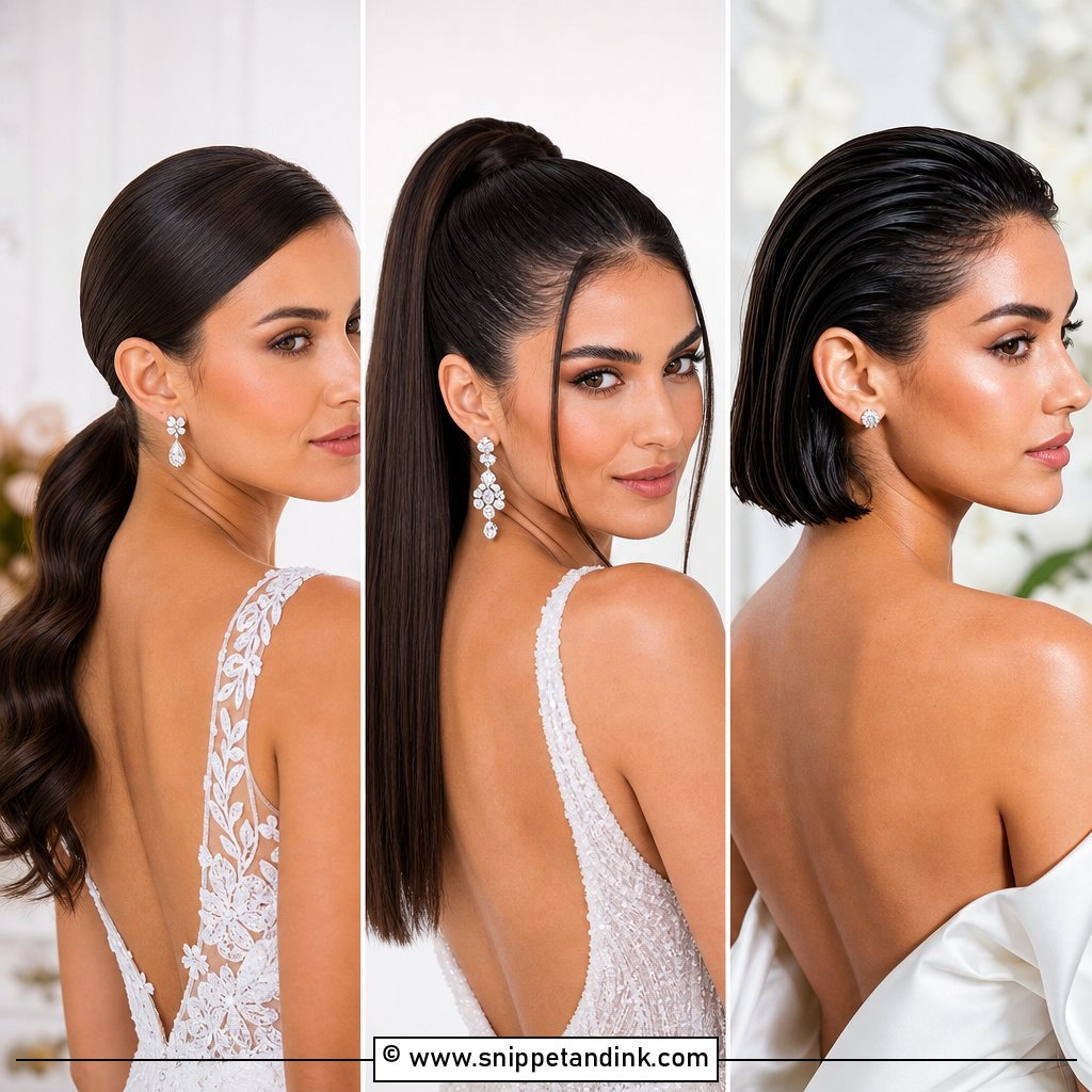 20 Sleek Hairstyles for Wedding Guests and Brides