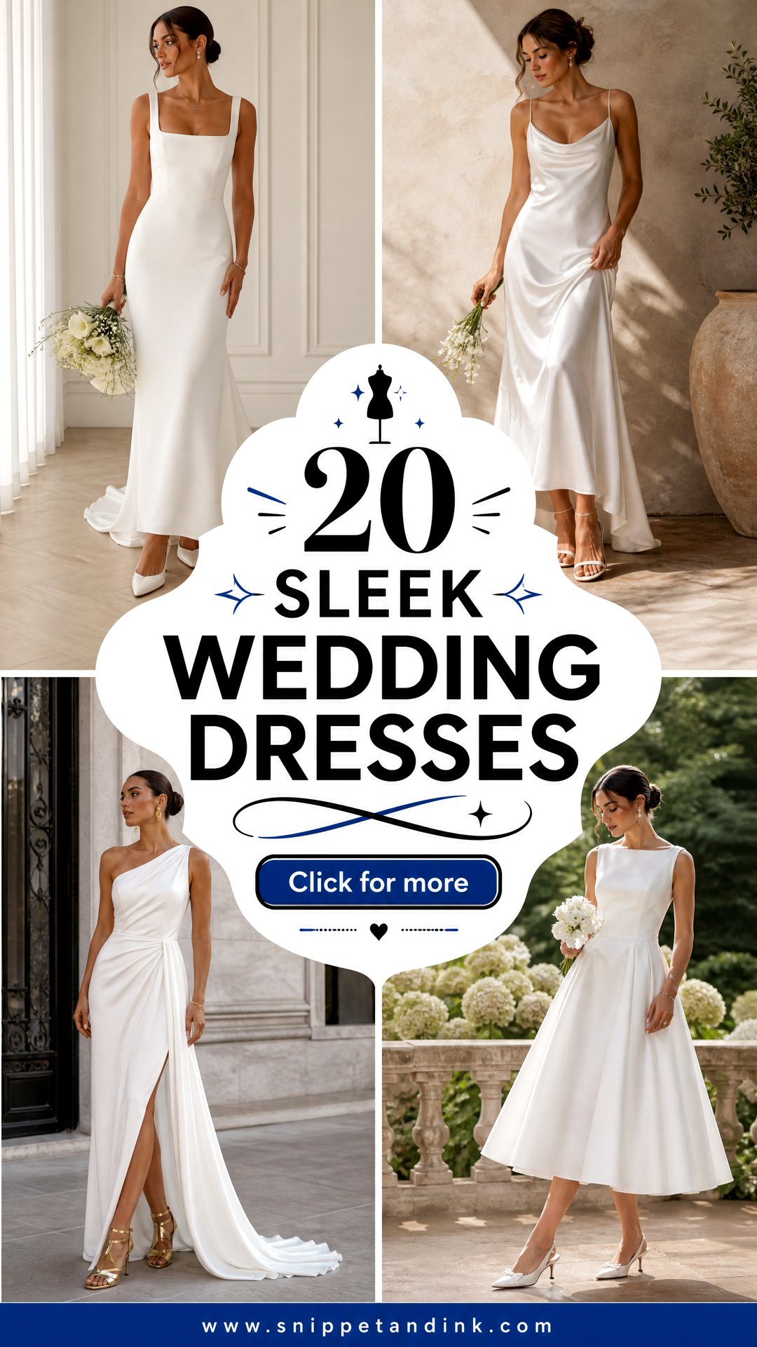 20 Sleek Wedding Dresses Elegant Picks for the Modern Bride - 20 Sleek Wedding Dresses: Elegant Picks for the Modern Bride