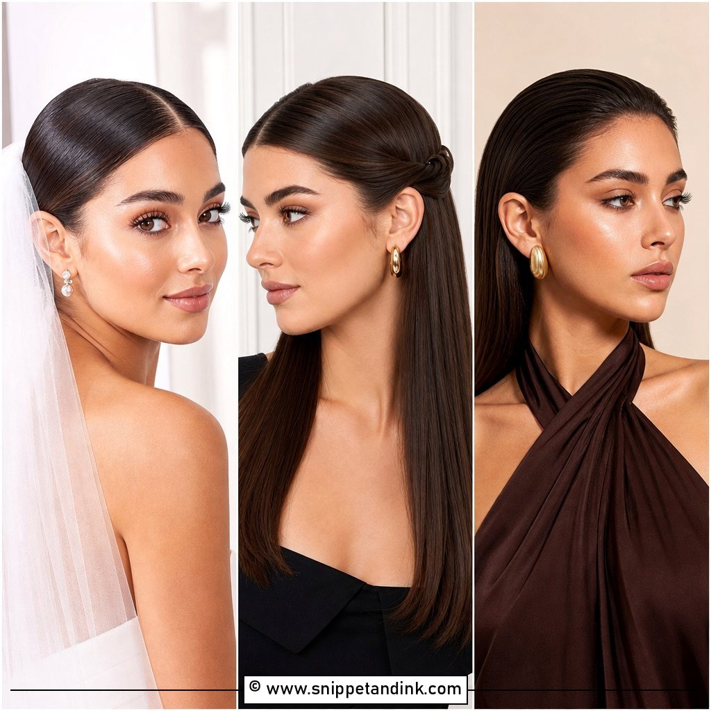 20 Sleek Wedding Hair Down Ideas for Glam Bridal Style