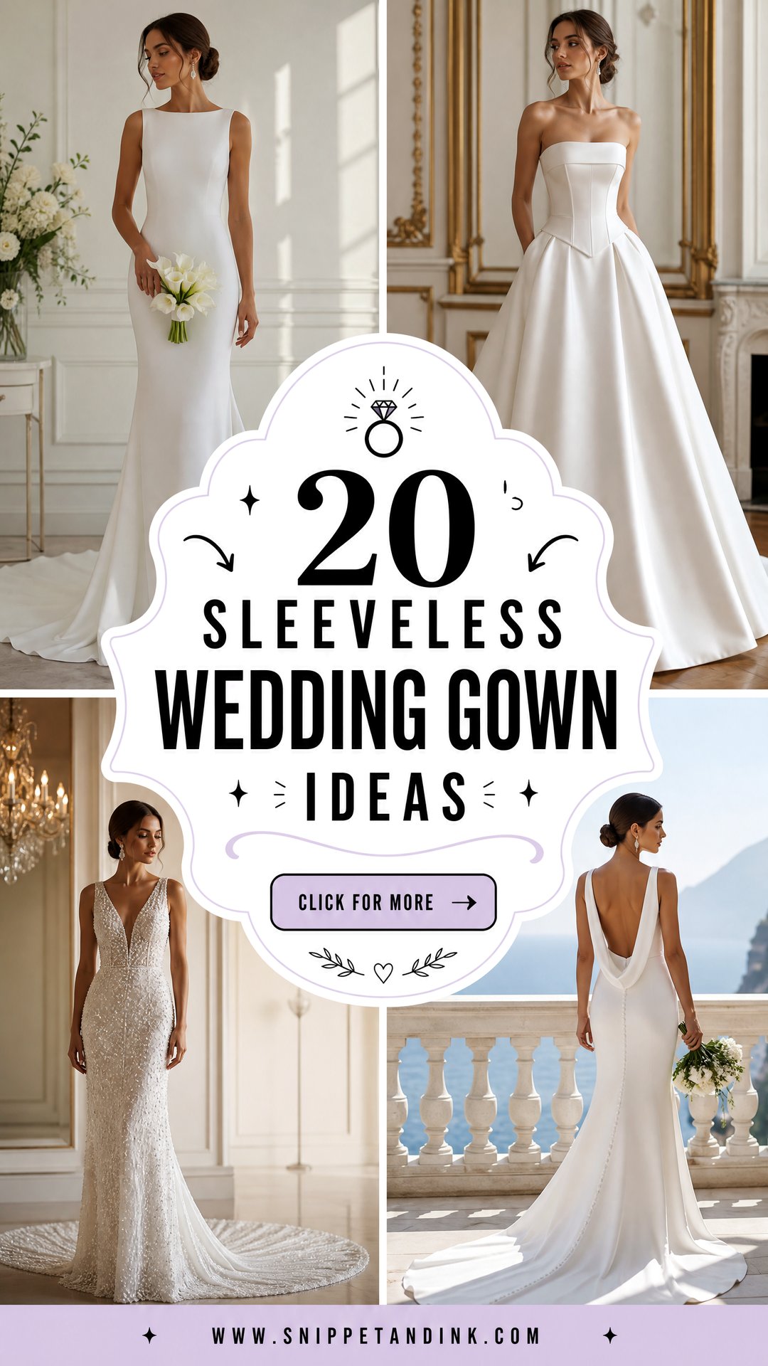 20 Sleeveless Wedding Gown Ideas Chic Picks for Modern Brides - 20 Sleeveless Wedding Gown Ideas: Chic Picks for Modern Brides