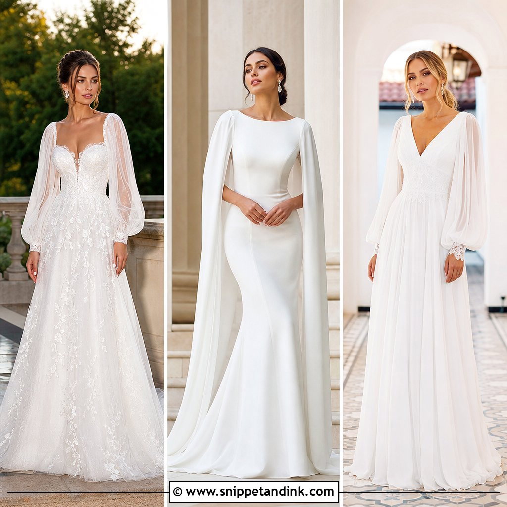 20 Sleeves for Wedding Dress: Beautiful Styles Brides Will Love