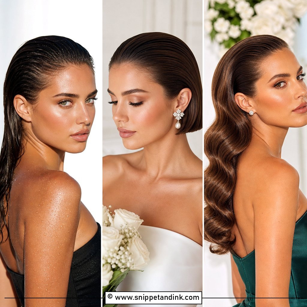 20 Slick Back Bridal Hair Ideas for a Sophisticated Look