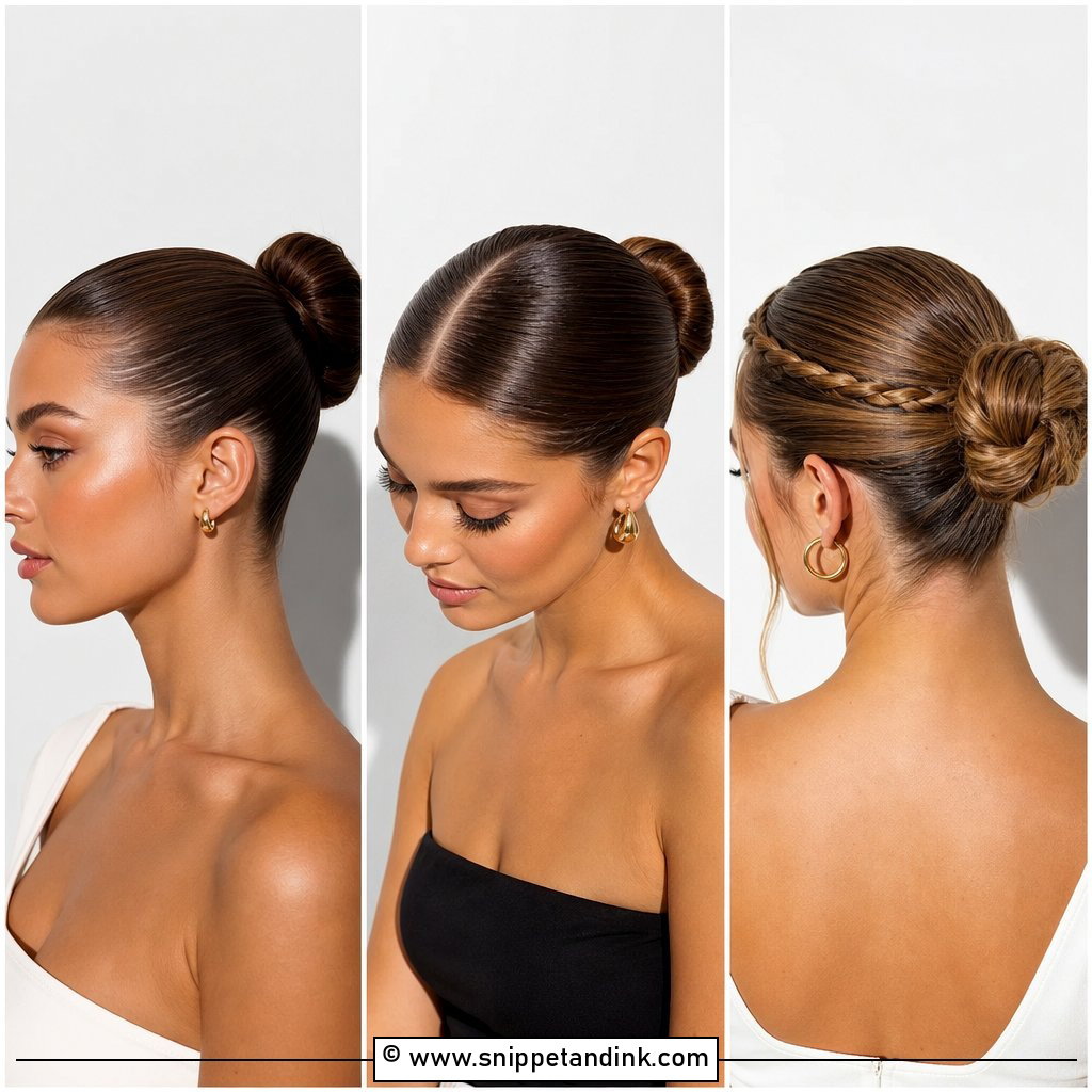 20 Slick Back Bun Wedding Hair Ideas for a Luxe Look